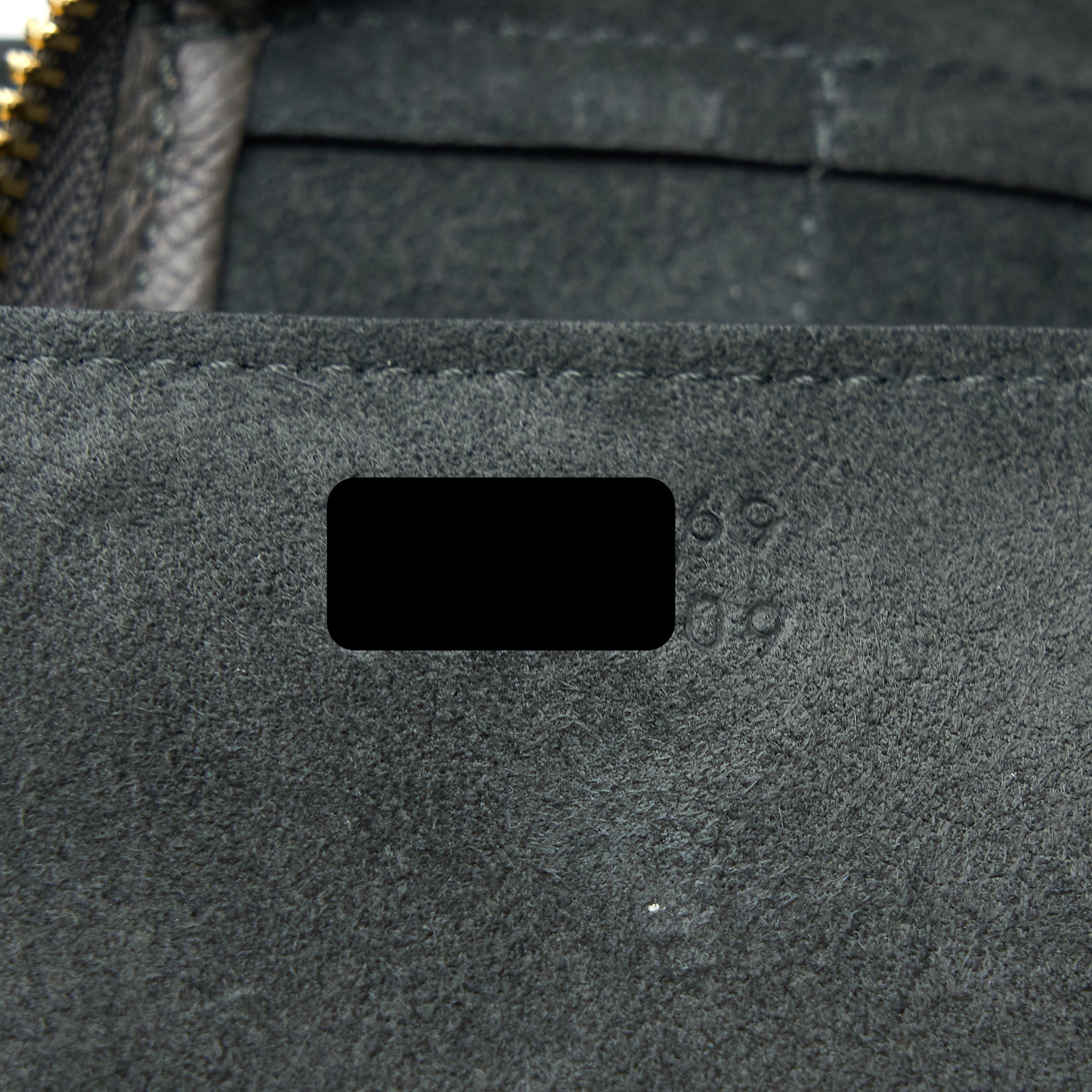 CELINE MINI BELT BAG GRAINED CALFSKIN GREY GHW