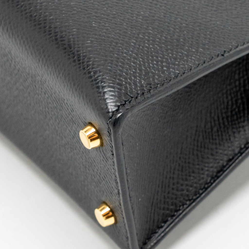 HERMES MINI KELLY II CASAQUE EPSOM BLEU INDIGO/NOIR/ROUGE GRENAT GHW