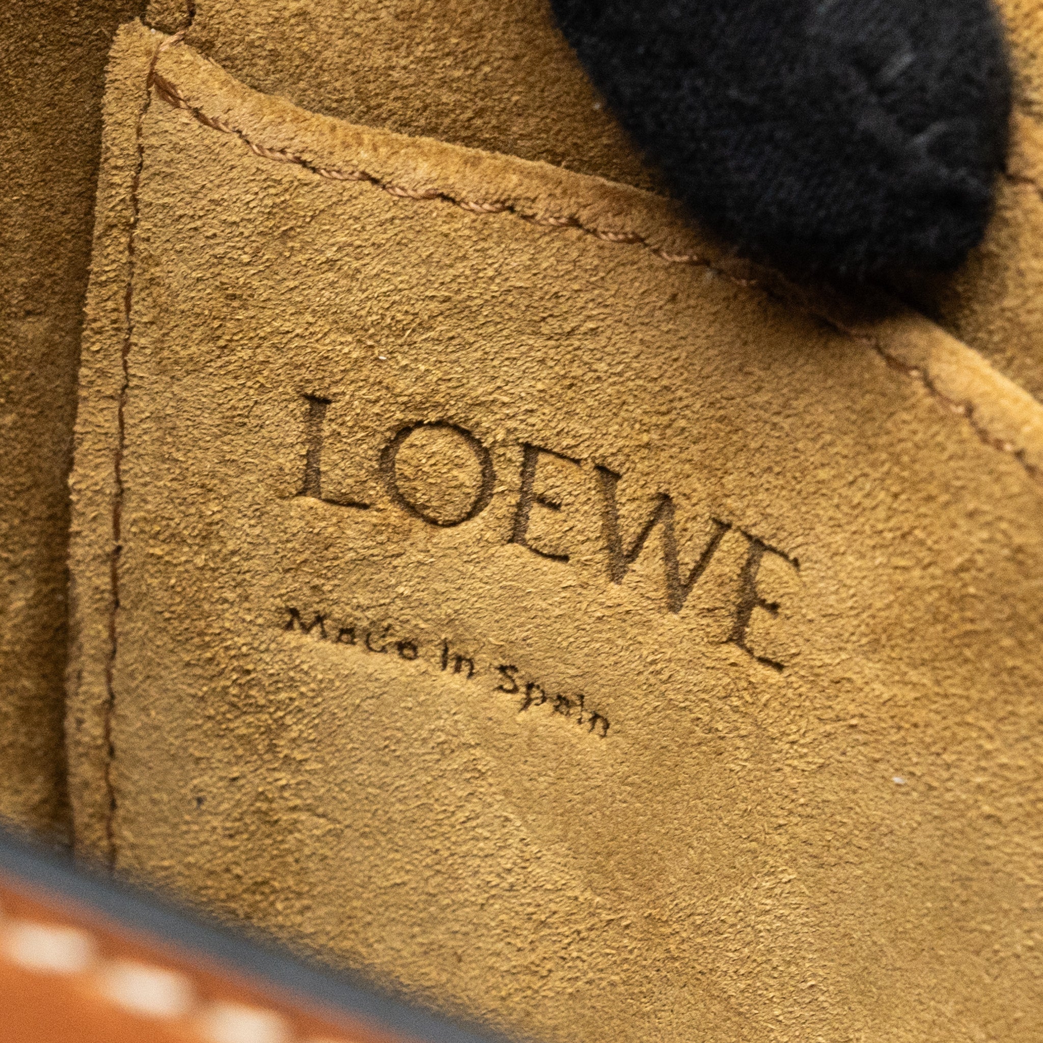 LOEWE MINI GATE BELT BAG CALFSKIN TAN GHW