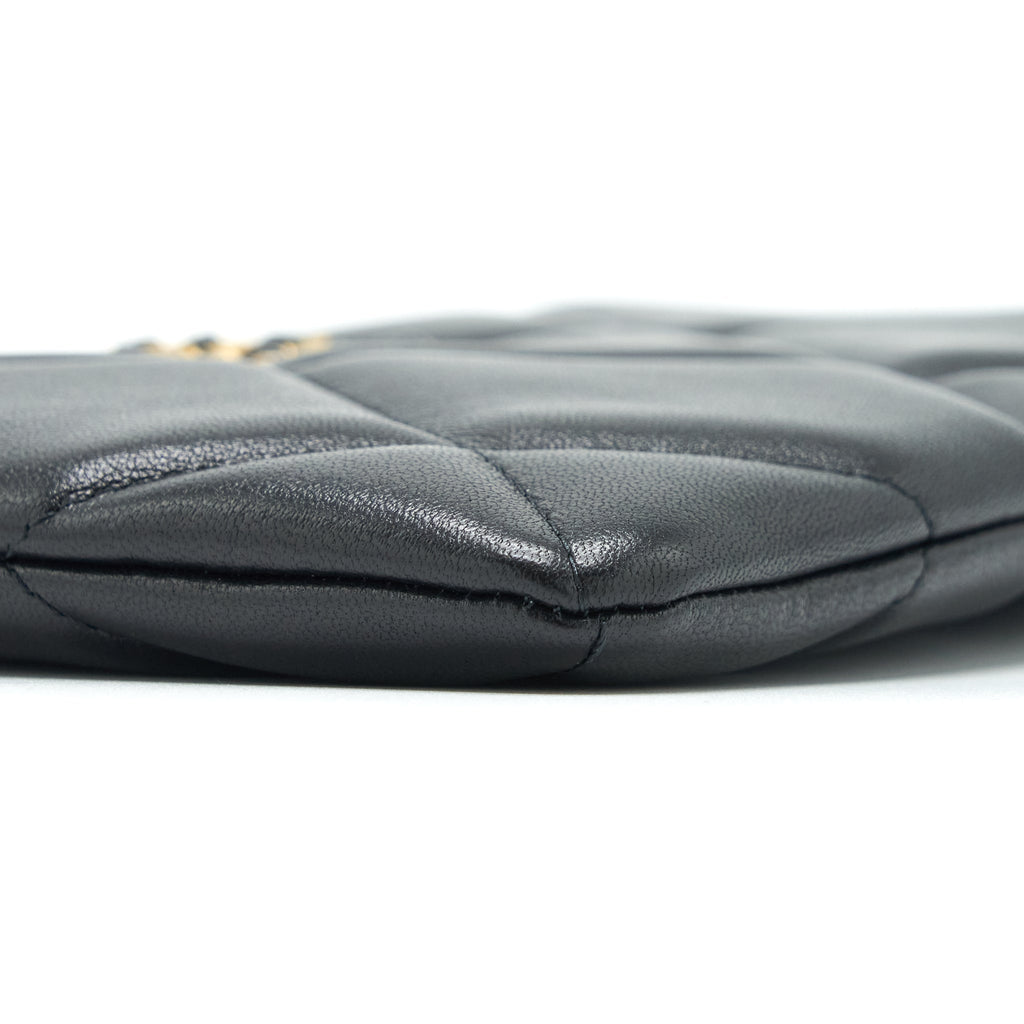 CHANEL 19 POUCH LAMBSKIN BLACK GHW