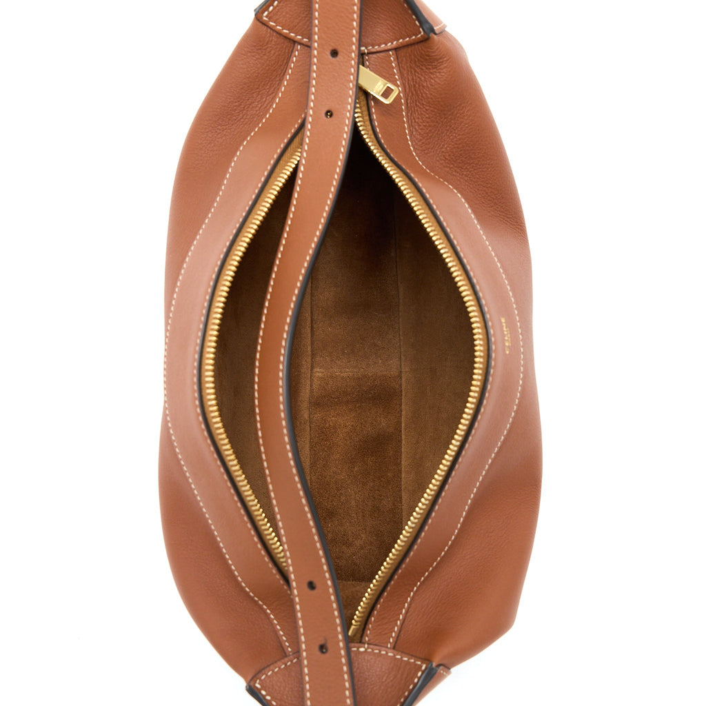 CELINE MEDIUM ROMY BAG IN SUPPLE CALFSKIN TAN GHW
