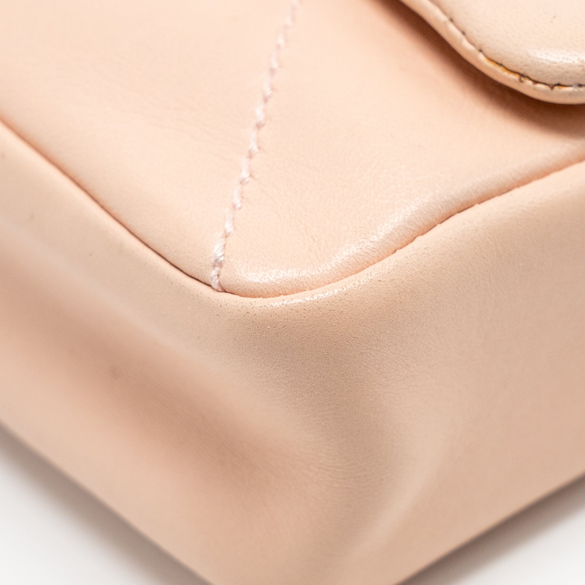 CHANEL VINTAGE GIANT CC FLAP BAG LAMBSKIN ROSE CLAIR SHW