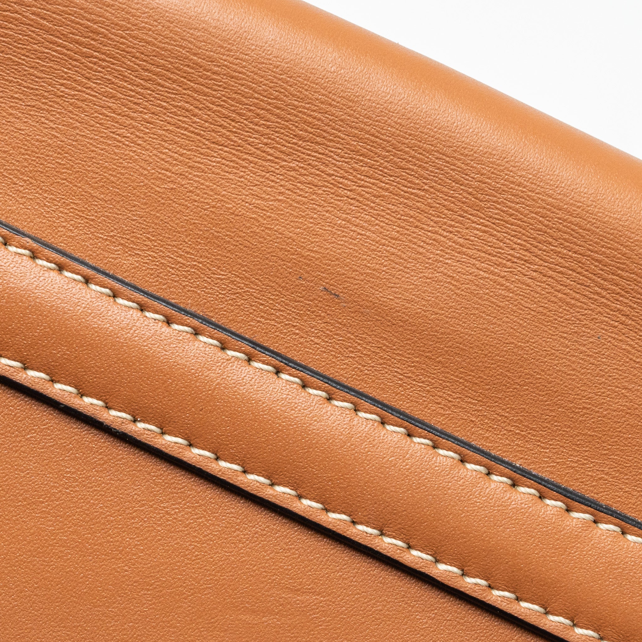 LOEWE MINI GATE BELT BAG CALFSKIN TAN GHW