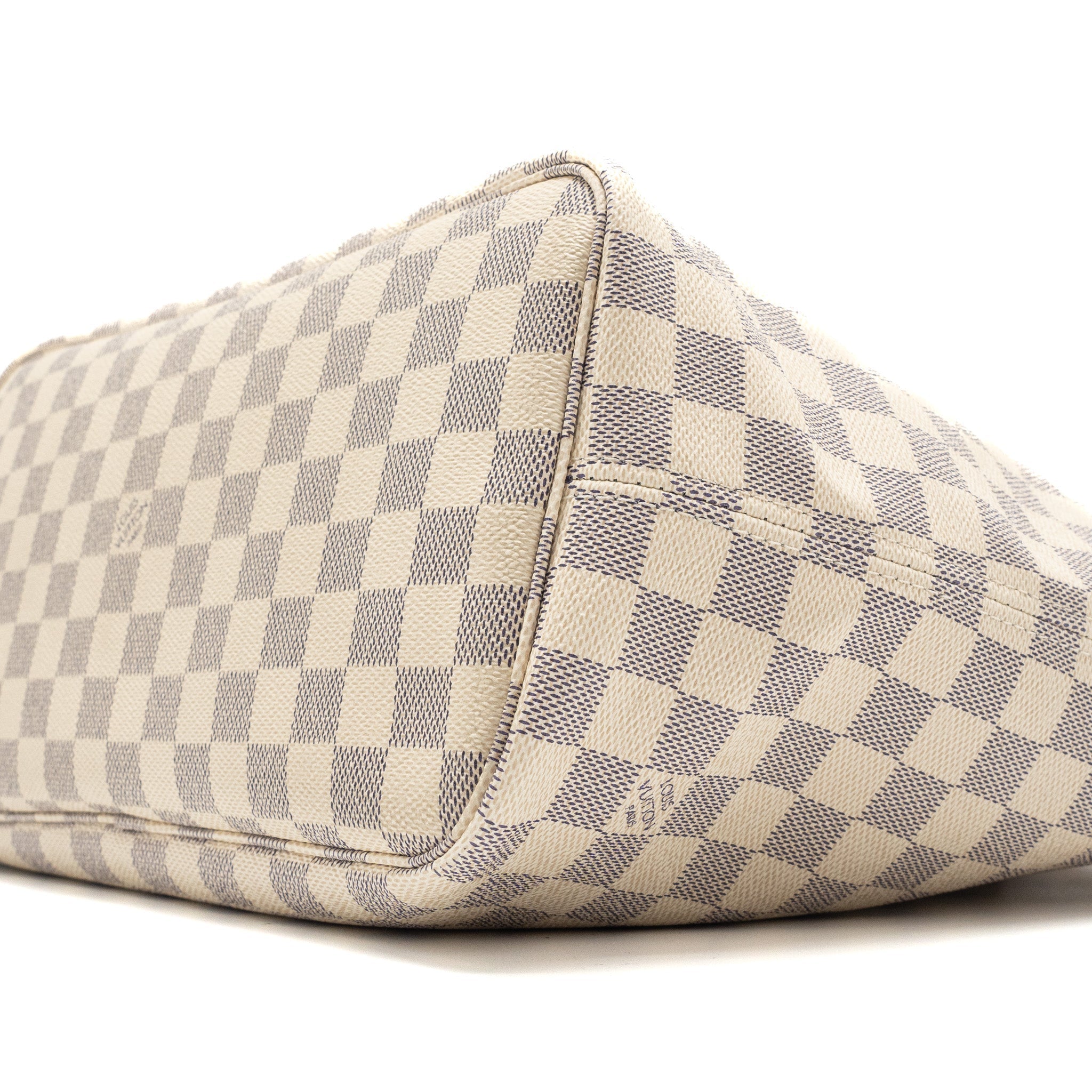 LOUIS VUITTON NEVERFULL MM DAMIER AZUR CANVAS GHW