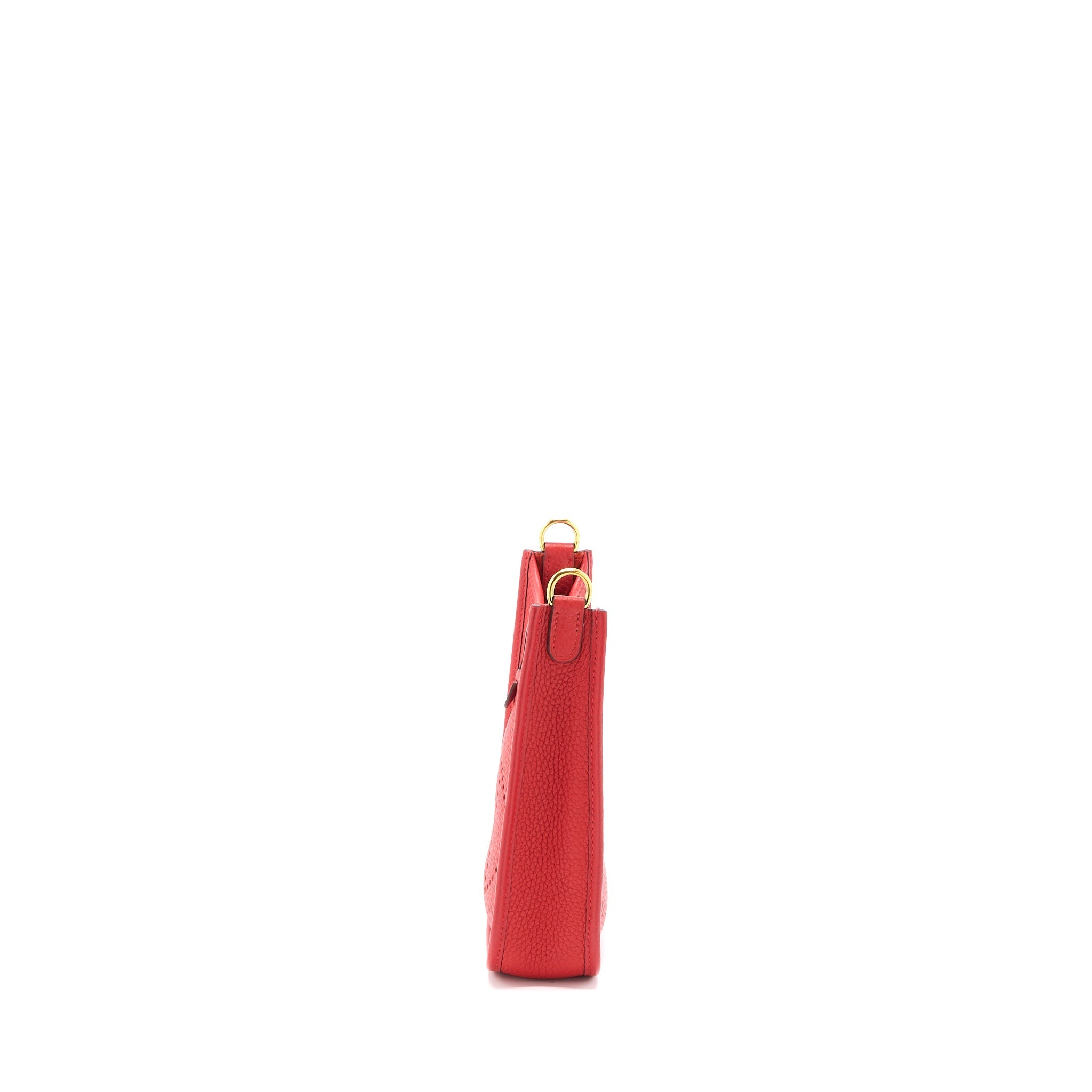 HERMES MINI EVELYNE CLEMENCE ROUGE DE COEUR GHW