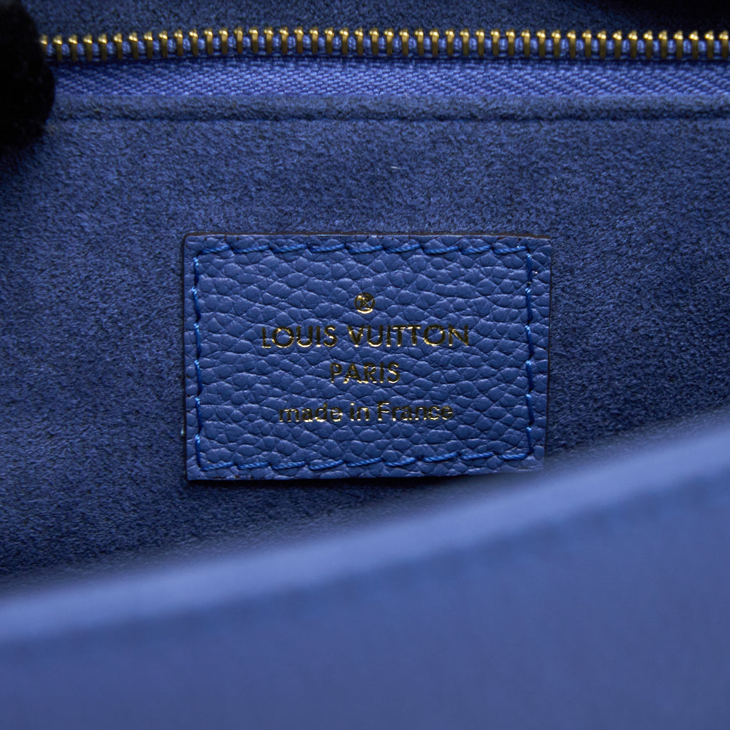 LOUIS VUITTON SAINT GERMAINE CROSSBODY BAG MONOGRAM EMPREINTE BLUE GHW