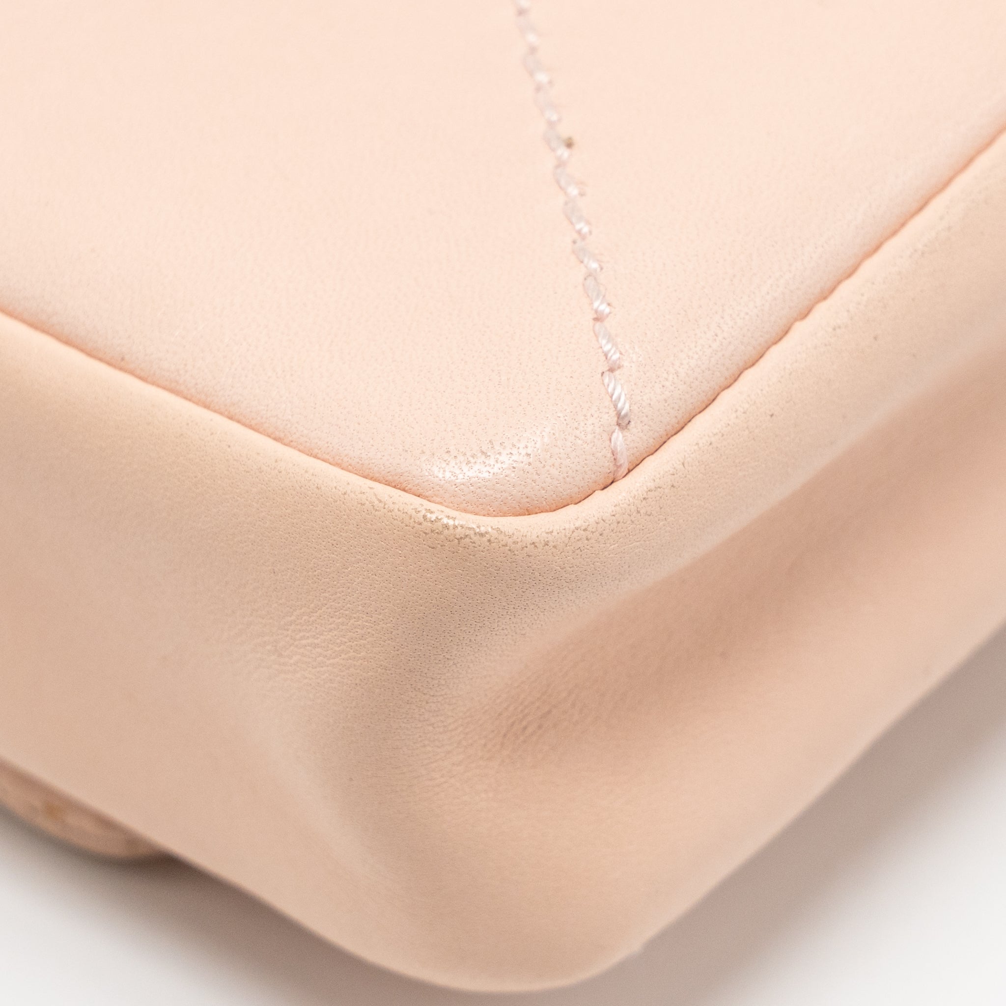 CHANEL VINTAGE GIANT CC FLAP BAG LAMBSKIN ROSE CLAIR SHW