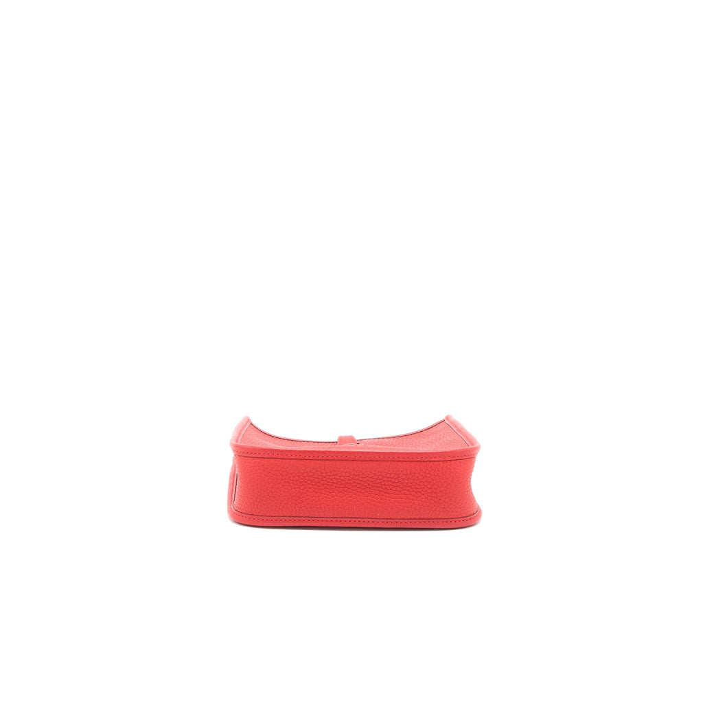 HERMES MINI EVELYNE CLEMENCE ROUGE DE COEUR GHW