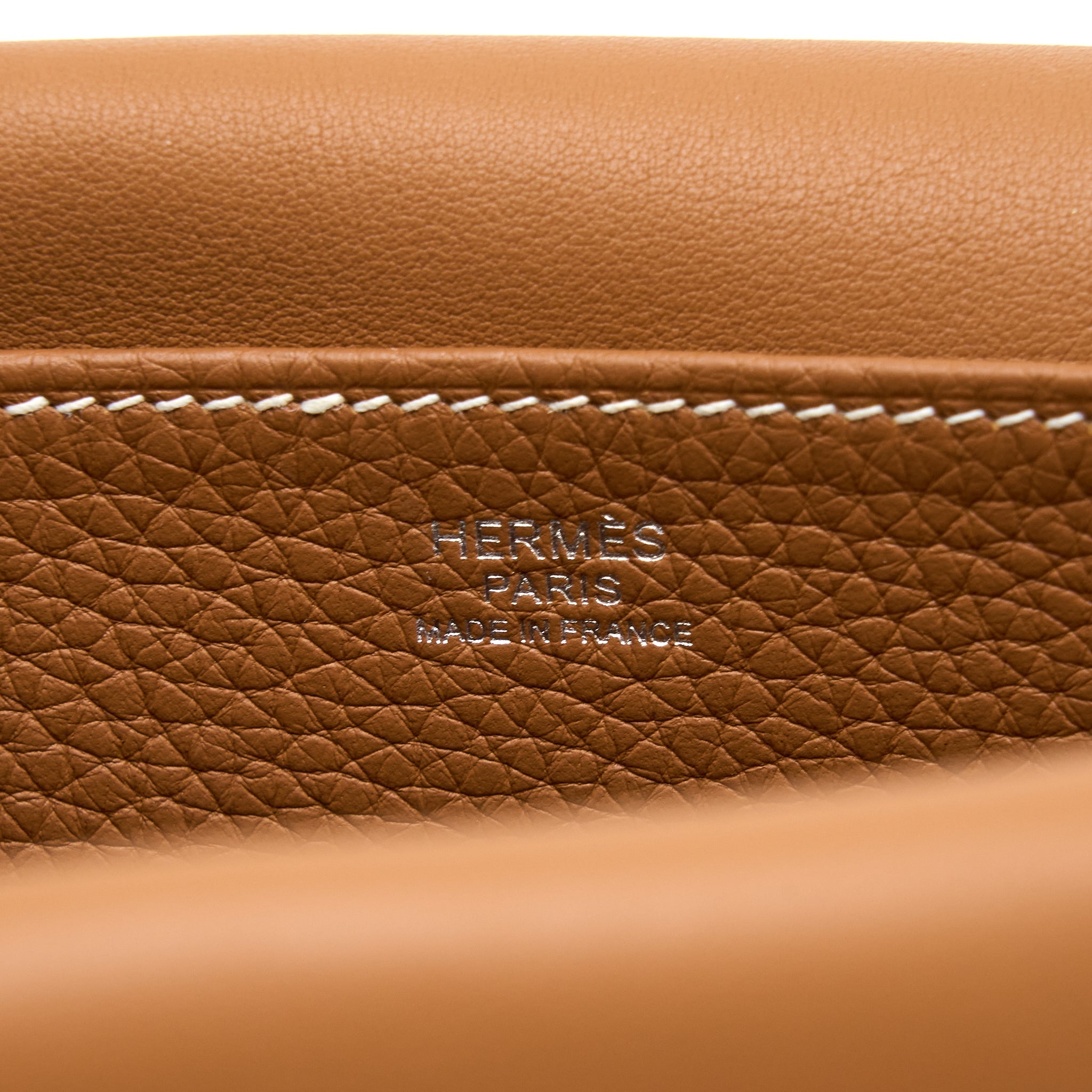 HERMES HALZAN 25 BAG CLEMENCE GOLD SHW