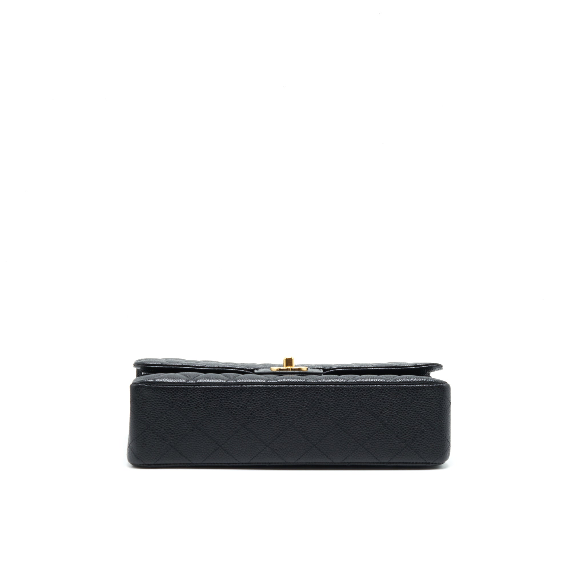 CHANEL CLASSIC DOUBLE FLAP MEDIUM BLACK CAVIAR GHW