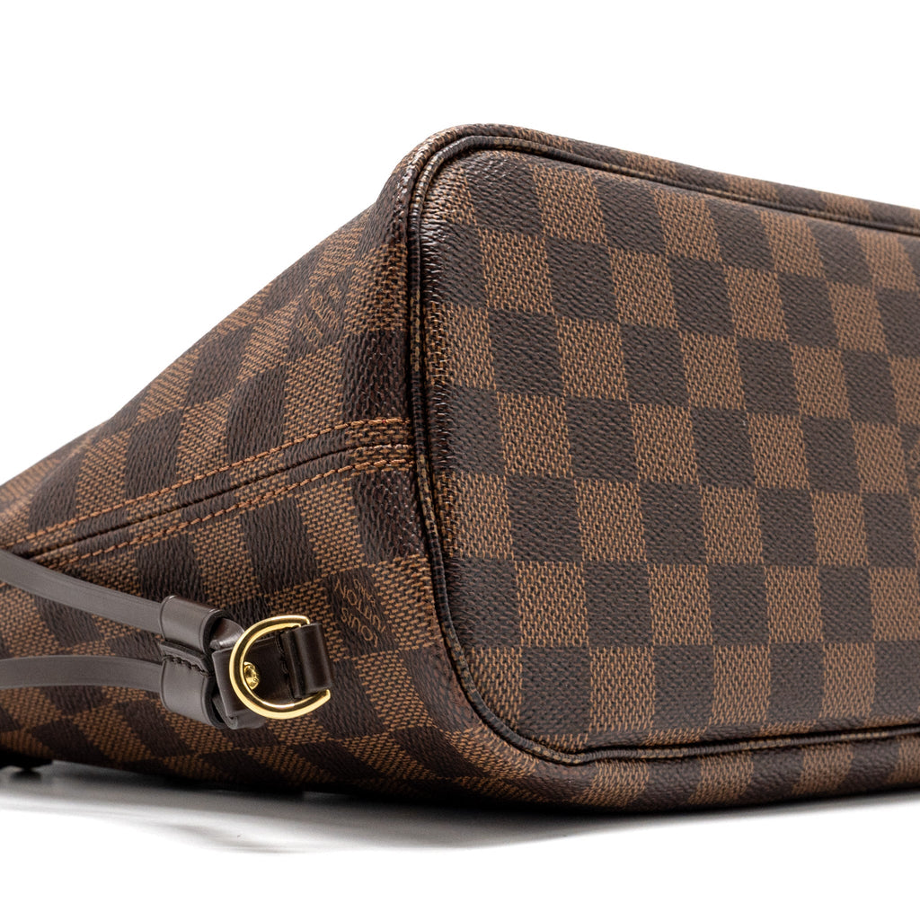 LOUIS VUITTON NEVERFULL PM DAMIER EBENE CANVAS GHW