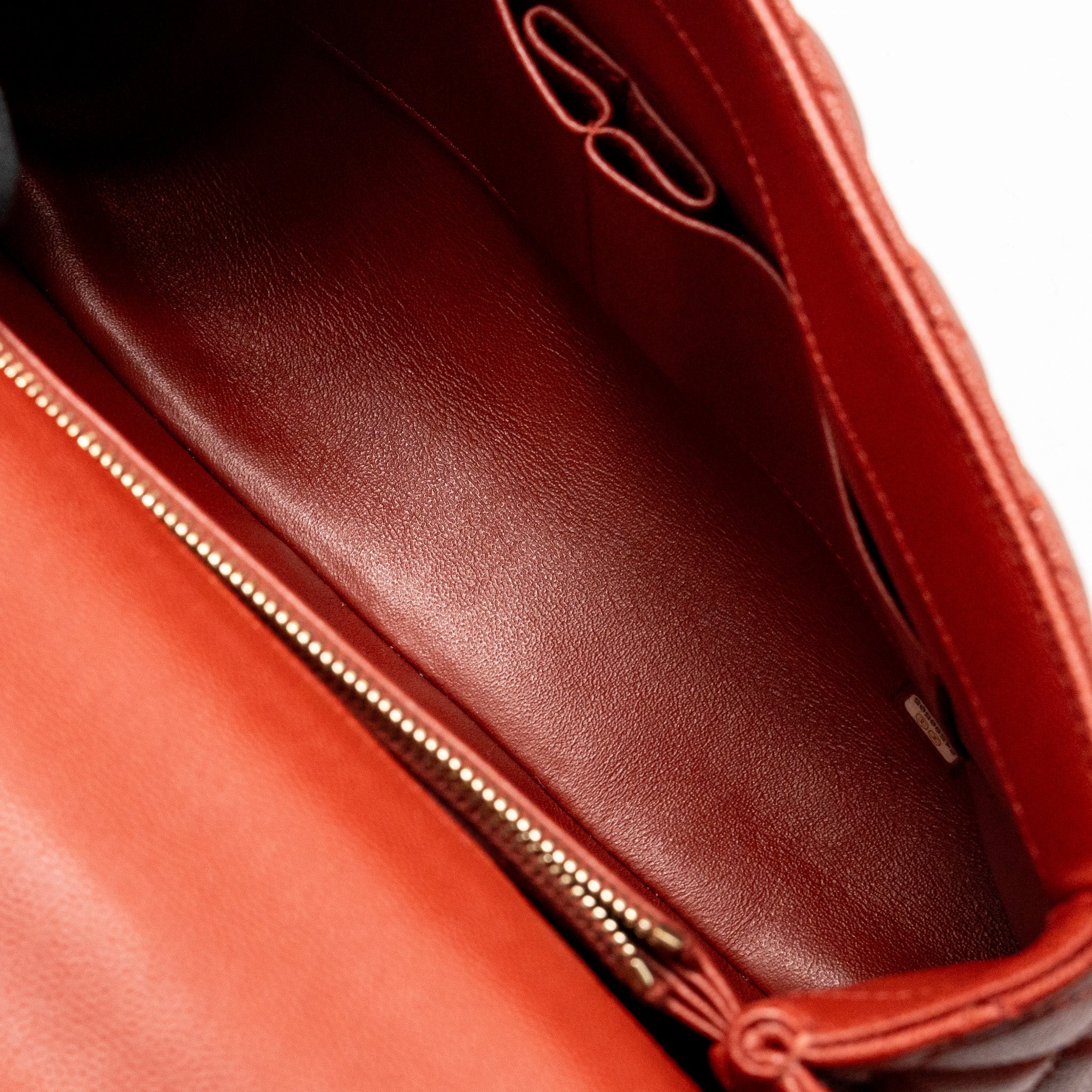 CHANEL LARGE COCO HANDLE WITH LIZARD HANDLE CAVIAR RED GHW