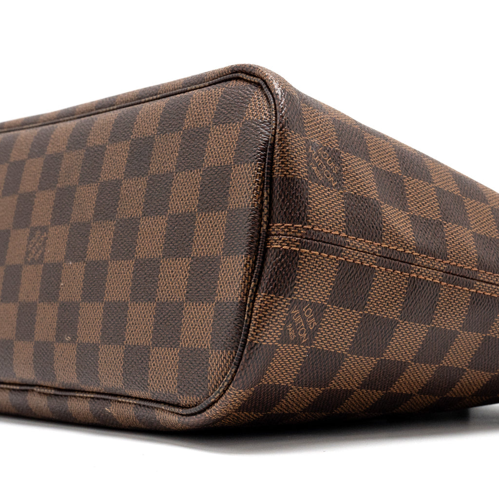 LOUIS VUITTON NEVERFULL PM DAMIER EBENE CANVAS GHW