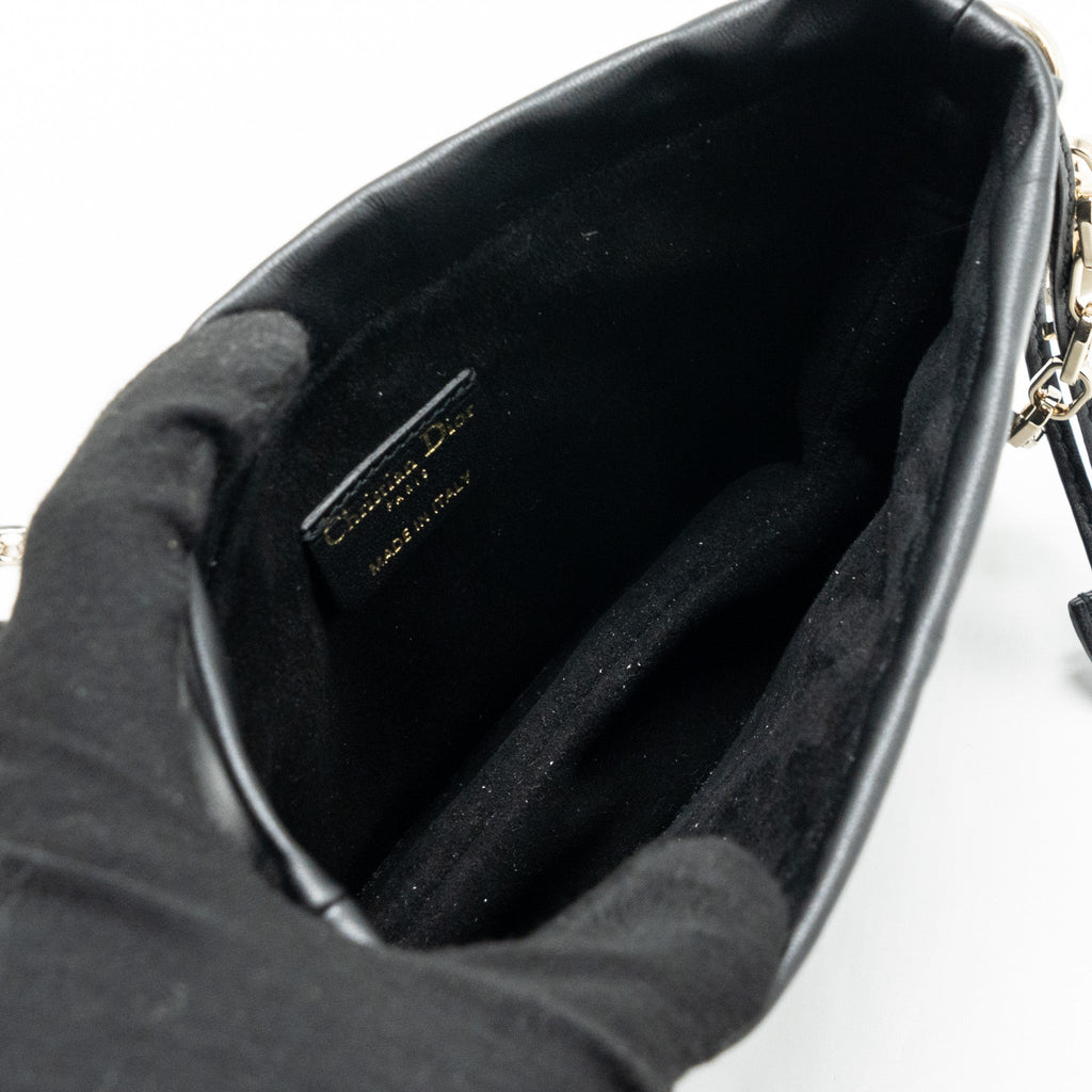 DIOR MILLY CROSSBODY BAG LAMBSKIN BLACK LGHW