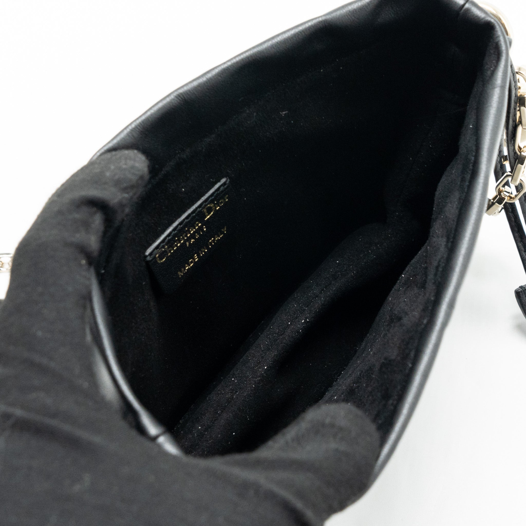 DIOR MILLY CROSSBODY BAG LAMBSKIN BLACK LGHW