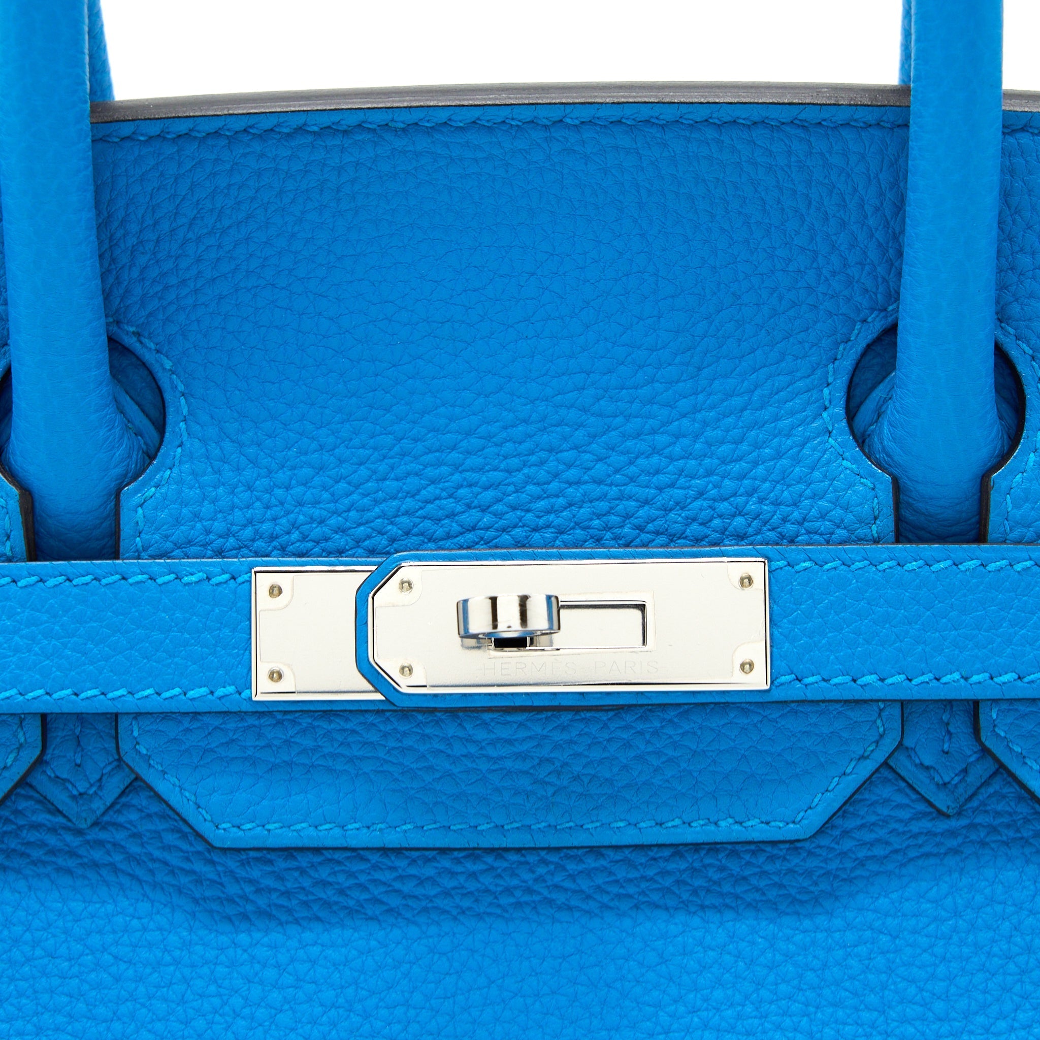 HERMES BIRKIN 30 TOGO BLEU ZANZIBAR/MALACHITE SHW