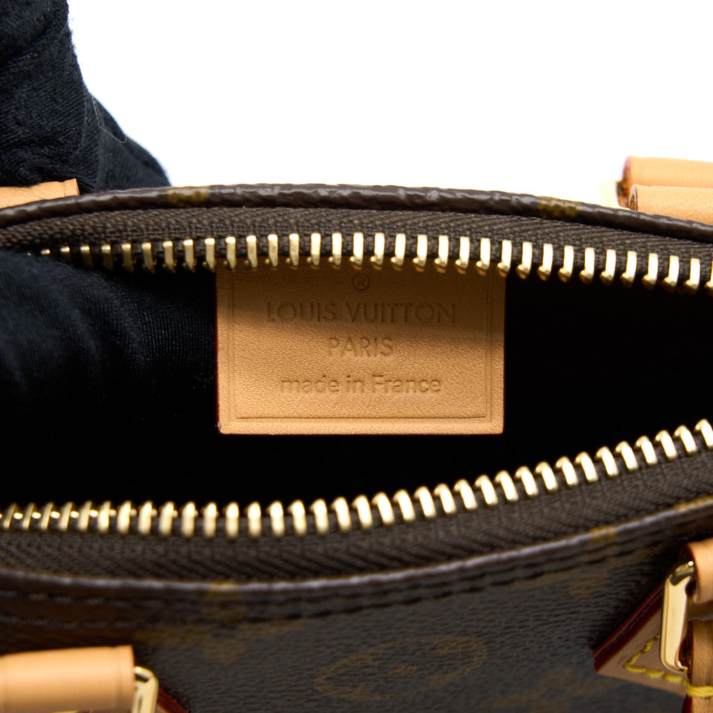 LOUIS VUITTON NANO SPEEDY MONOGRAM CANVAS GHW (NEW VERSION)