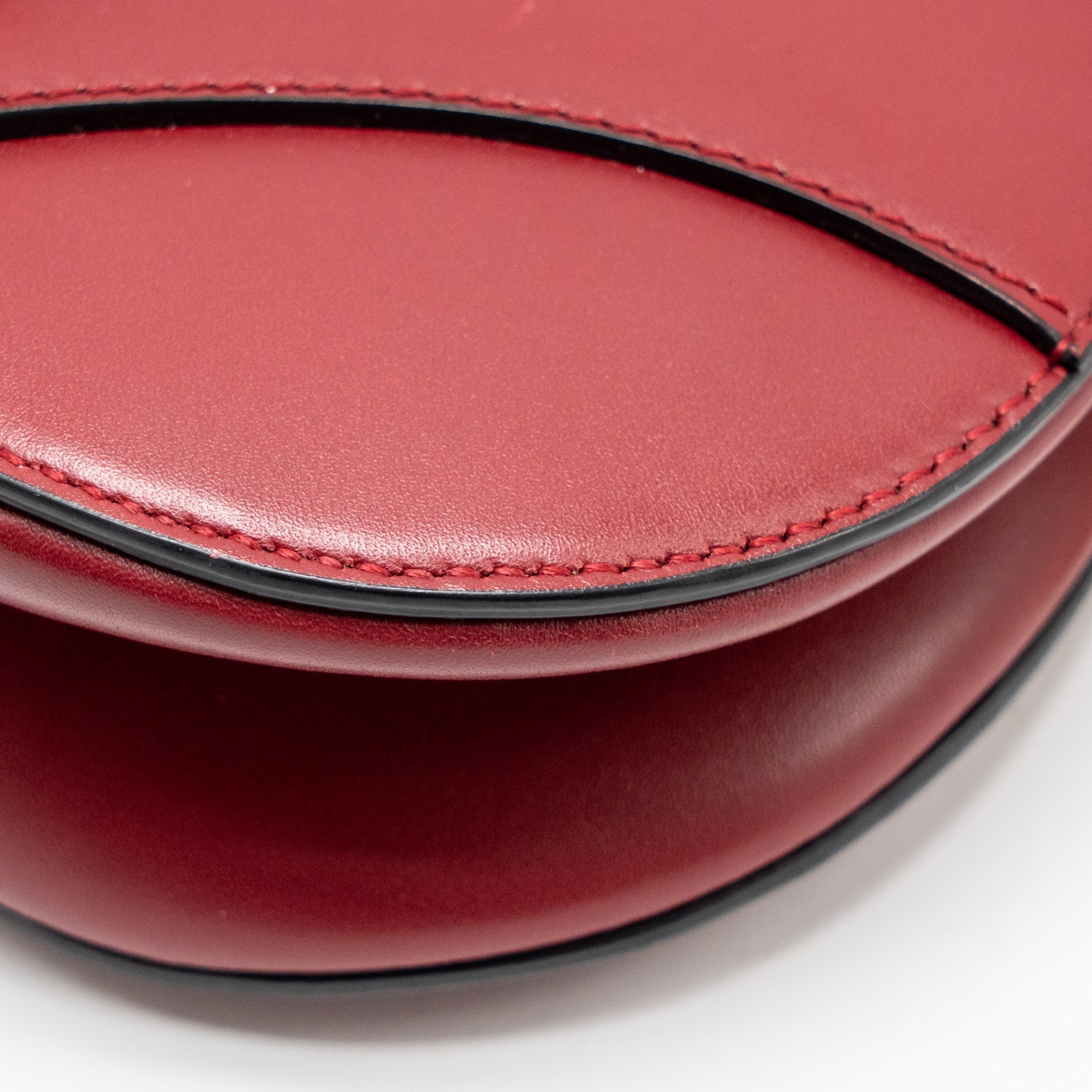 DIOR MINI SADDLE BAG CALFSKIN RED GHW