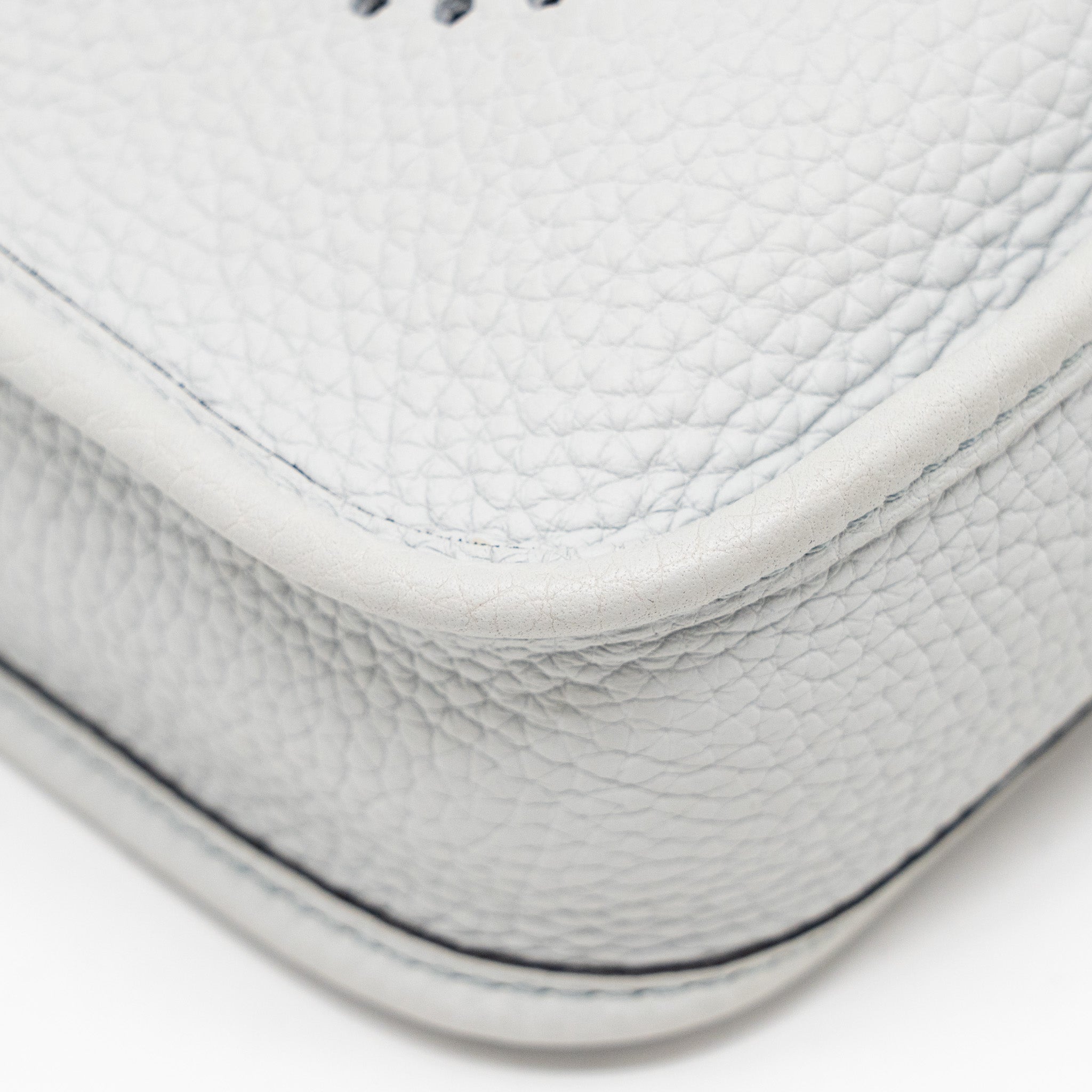 HERMES MINI EVELYNE CLEMENCE BLUE PALE SHW