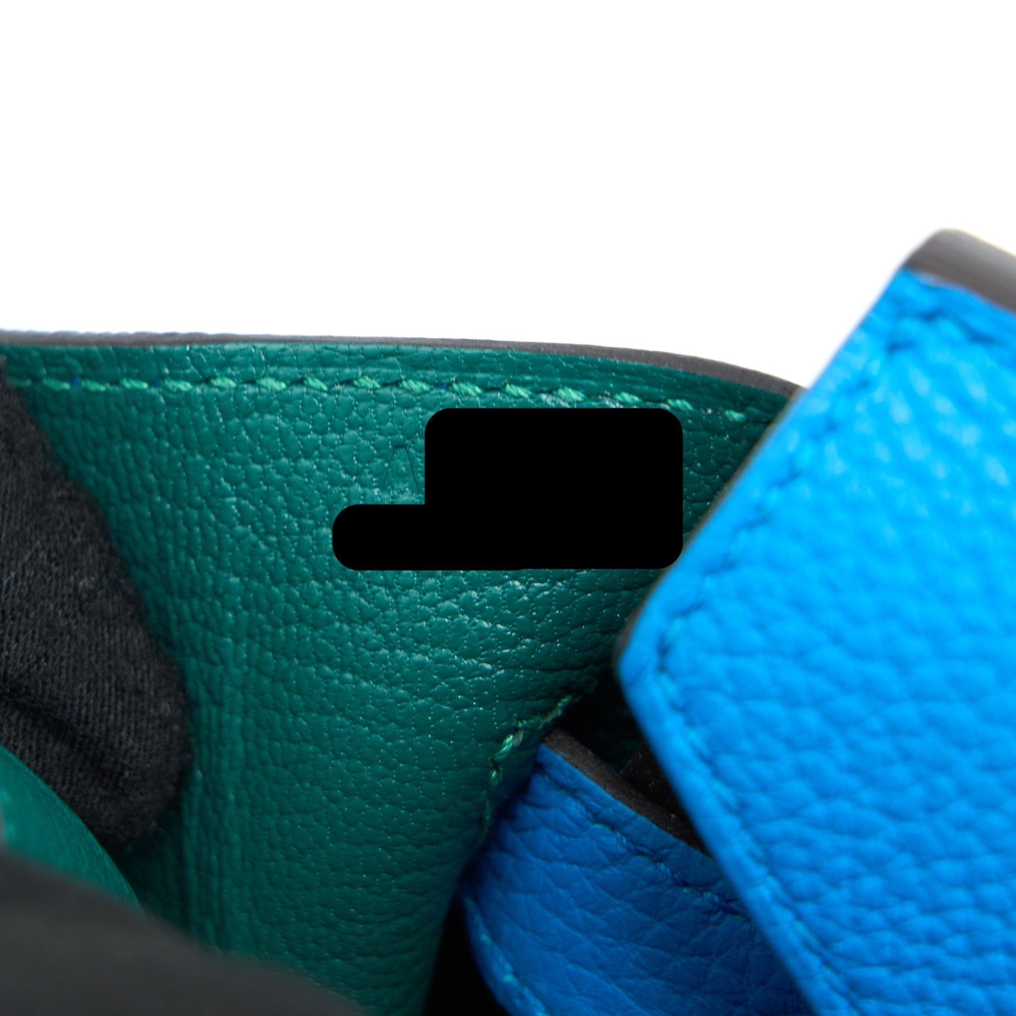 HERMES BIRKIN 30 TOGO BLEU ZANZIBAR/MALACHITE SHW