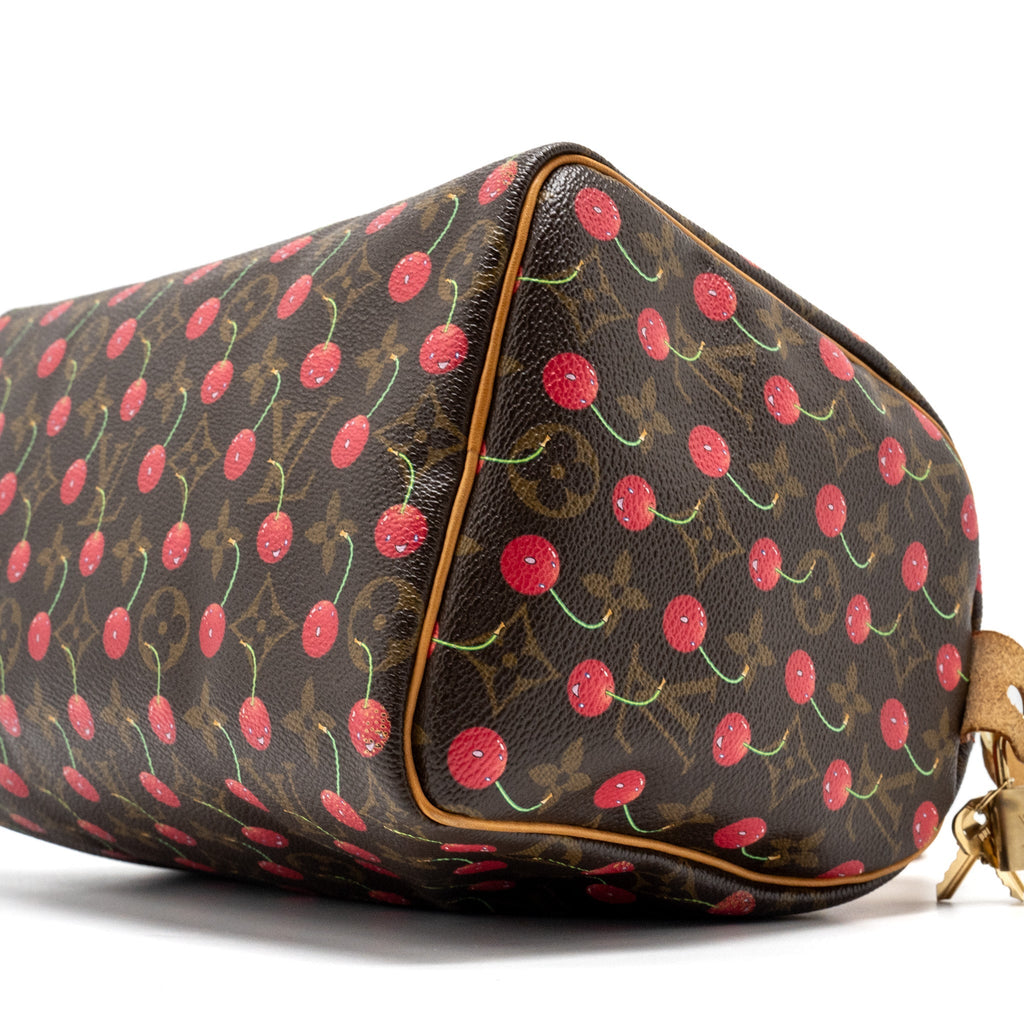 LOUIS VUITTON SPEEDY 25 CHERRY BLOSSOM MONOGRAM CANVAS GHW