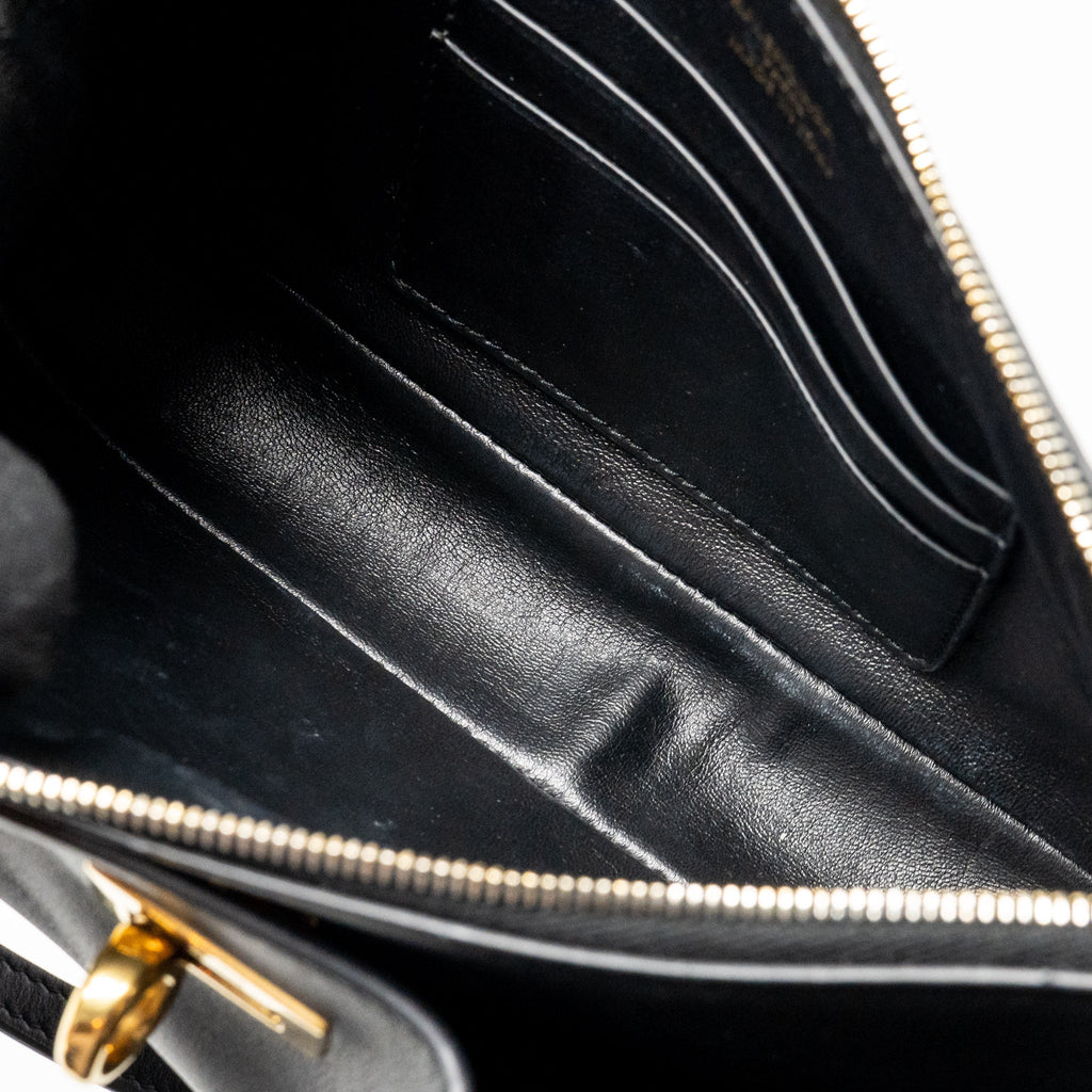 BALENCIAGA RODEO SLING POCHETTE CALFSKIN BLACK GHW