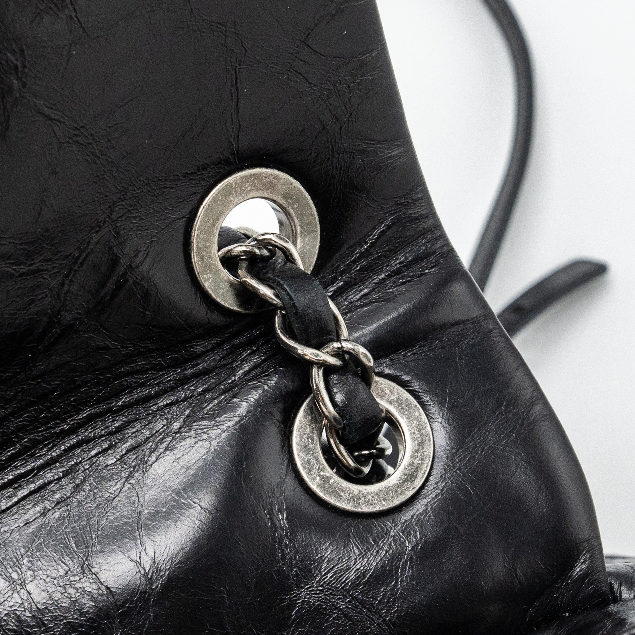 CHANEL LARGE QUILTED MOUNTAIN  BACKPACK CALFSKIN BLACK SHW