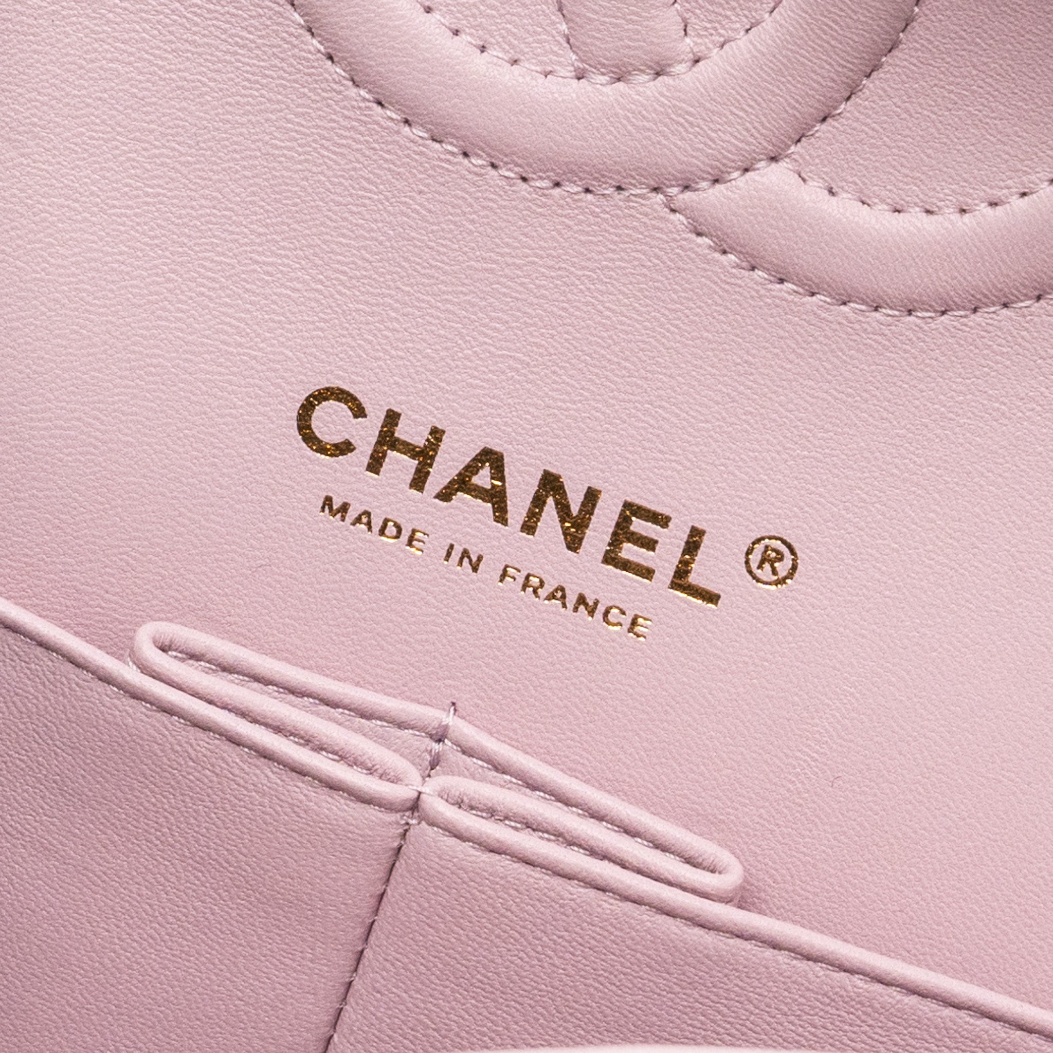 CHANEL 21S MEDIUM CLASSIC DOUBLE FLAP BAG CAVIAR LIGHT PINK LGWH