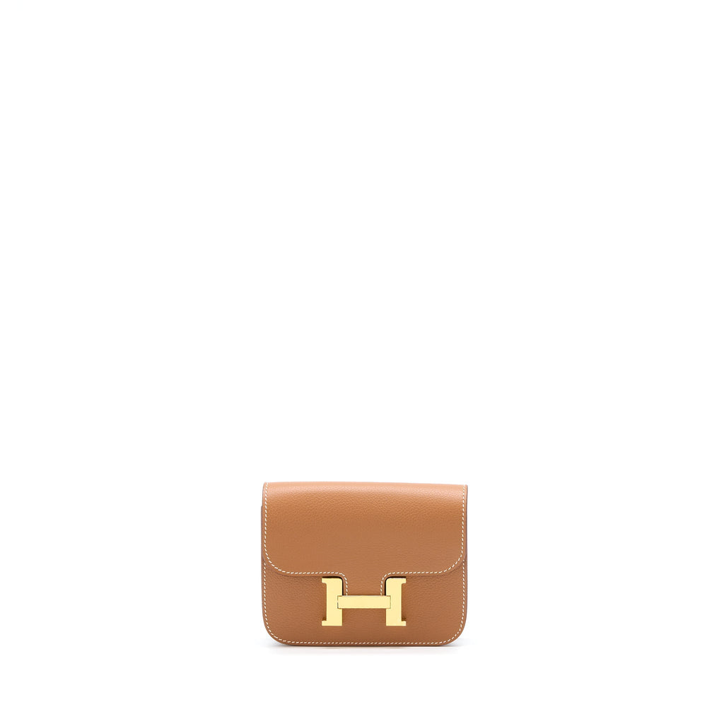 HERMES CONSTANCE SLIM EVERCOLOR GOLD GHW