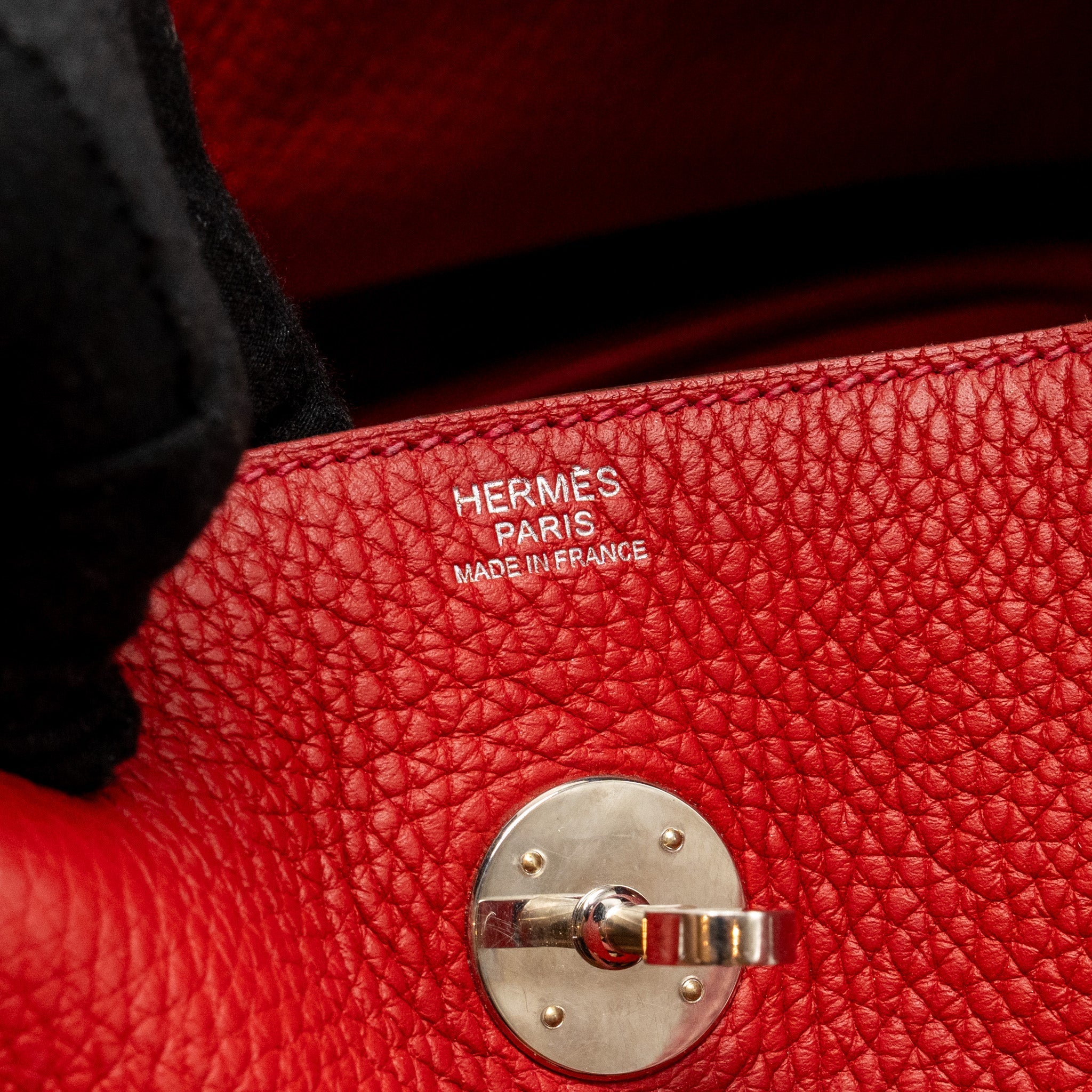 HERMES LINDY 34 CLEMENCE RED SHW