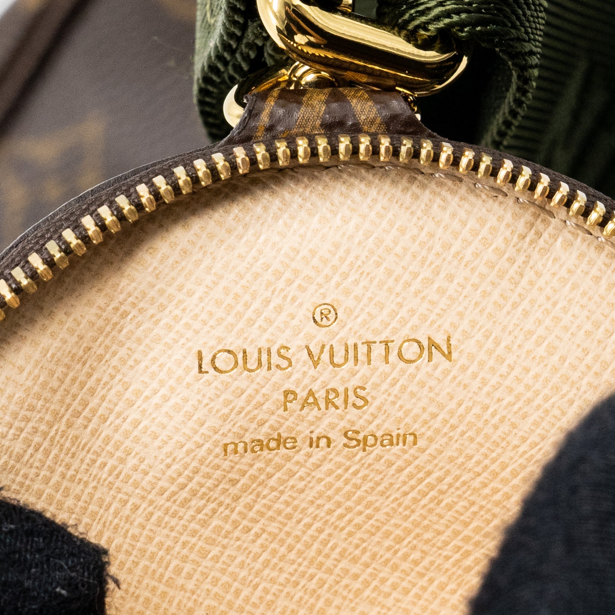 LOUIS VUITTON MULTI POCHETTE MONOGRAM CANVAS KHAKI STRAP GHW
