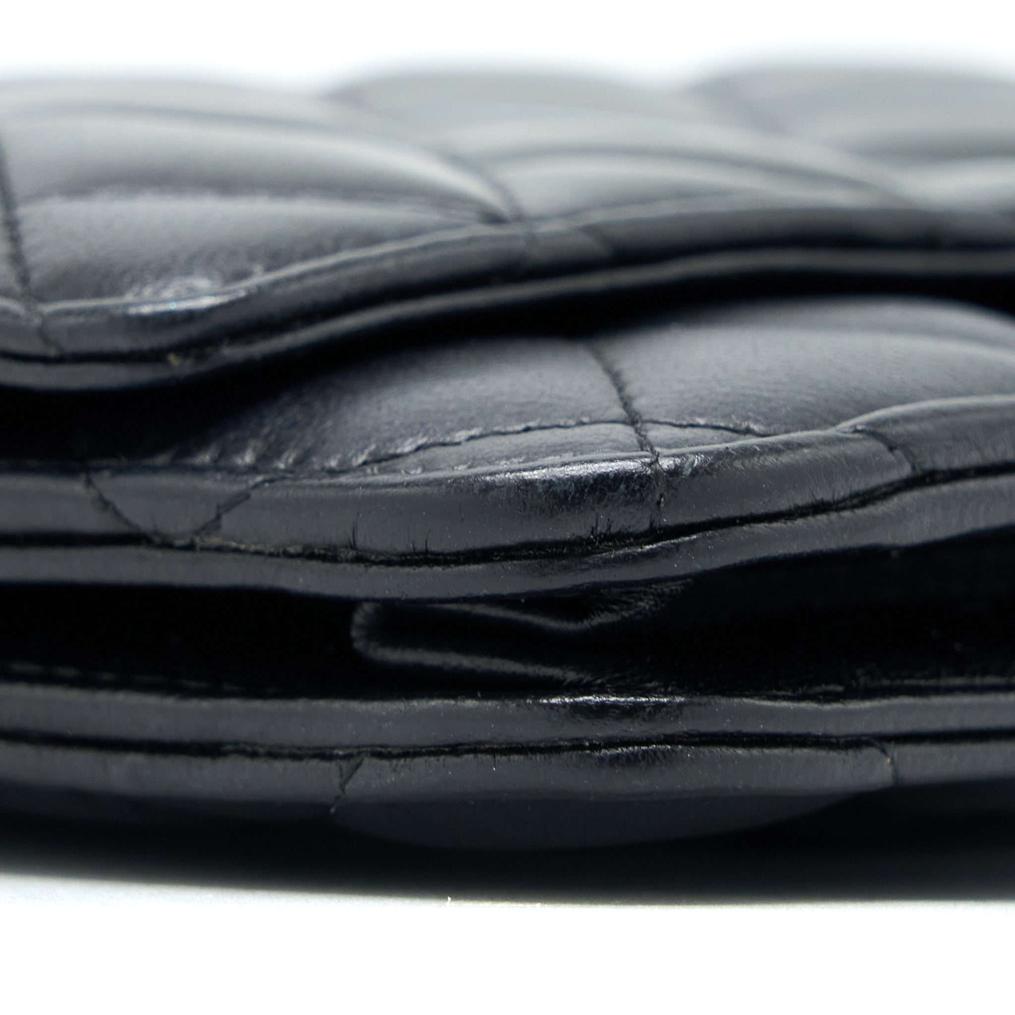 CHANEL CLASSIC WALLET ON CHAIN LAMBSKIN BLACK SHW