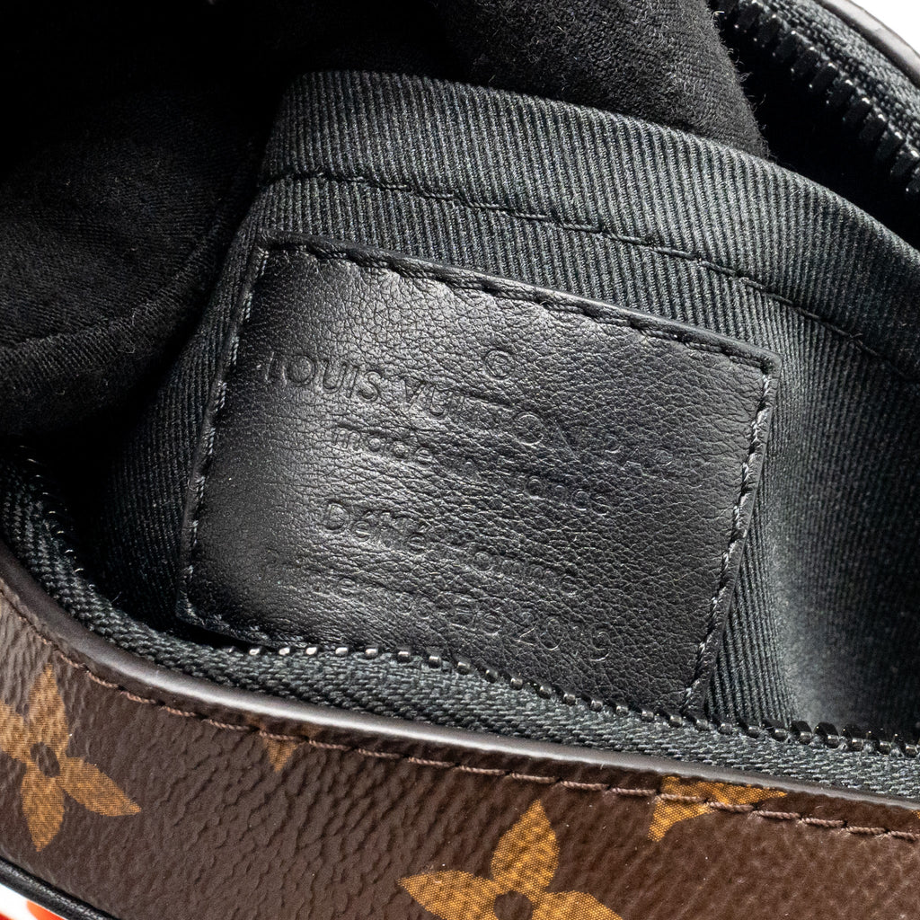 LOUIS VUITTON MINI SOFT TRUNK MONOGRAM CANVAS MARA-BLACK/ORANGE HARDWARE