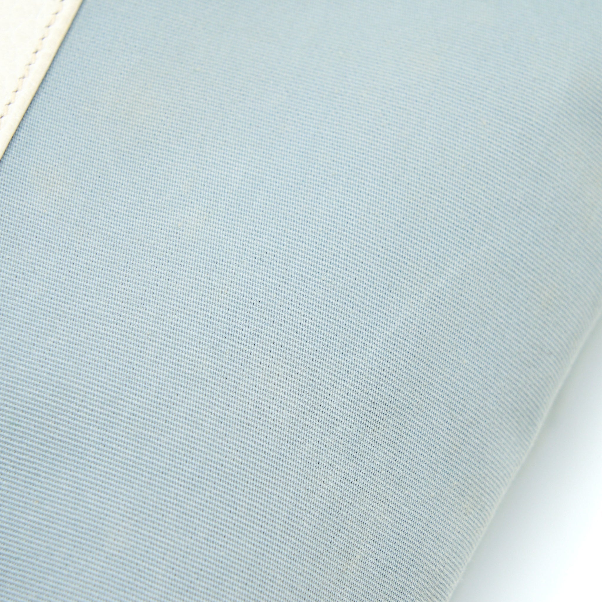 HERMES GARDEN PARTY 36 LEATHER/CANVAS LIGHT BLUE/BLANC SHW