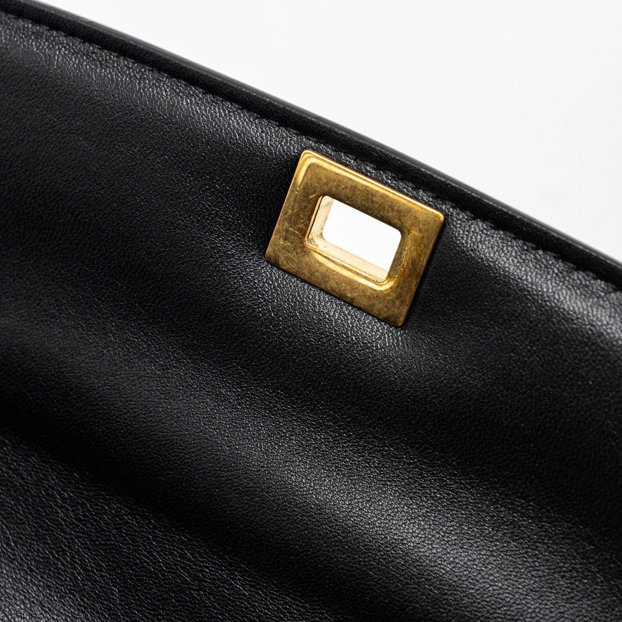 CELINE MINI CLASSIC BOX BAG CALFSKIN BLACK GHW