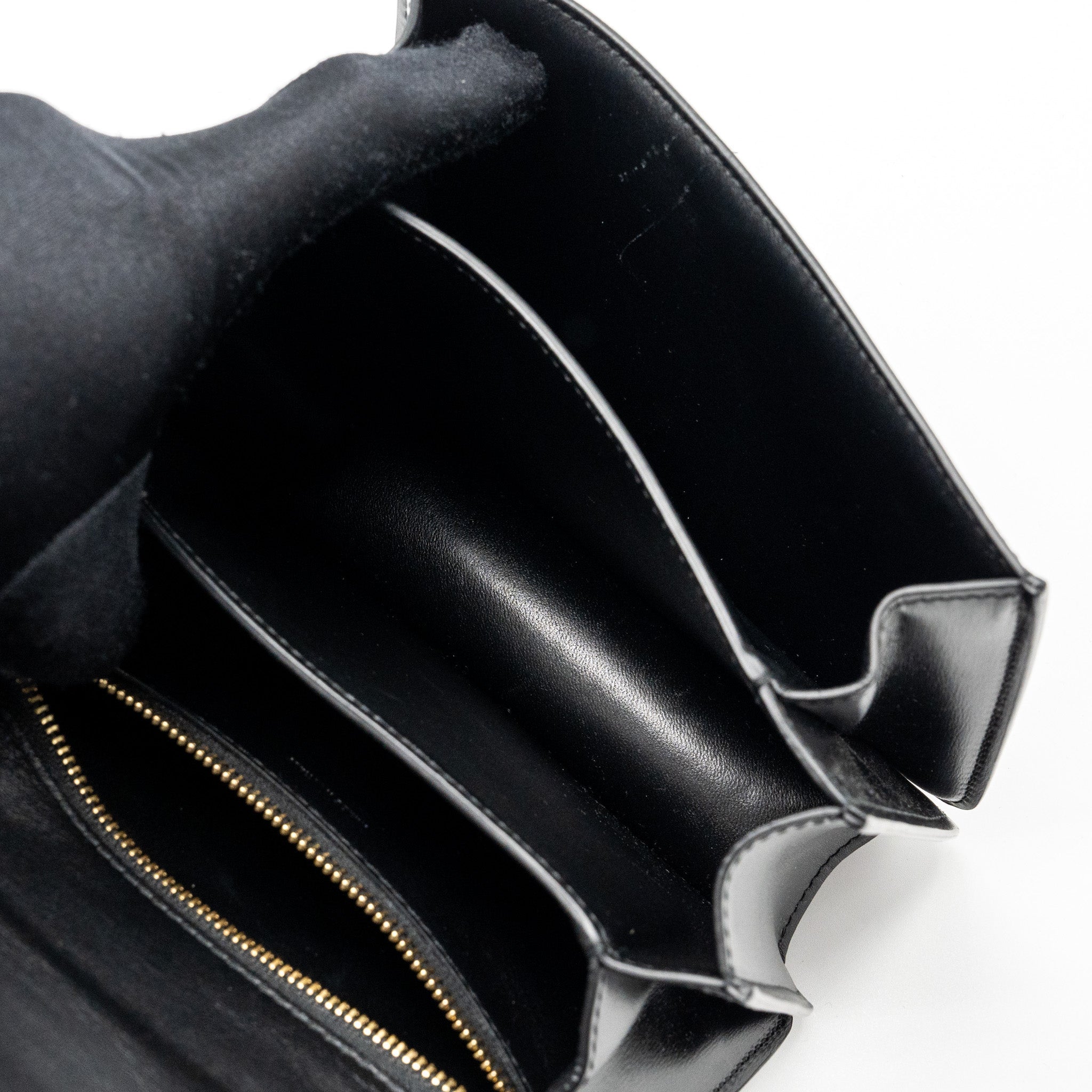 CELINE MINI CLASSIC BOX BAG CALFSKIN BLACK GHW
