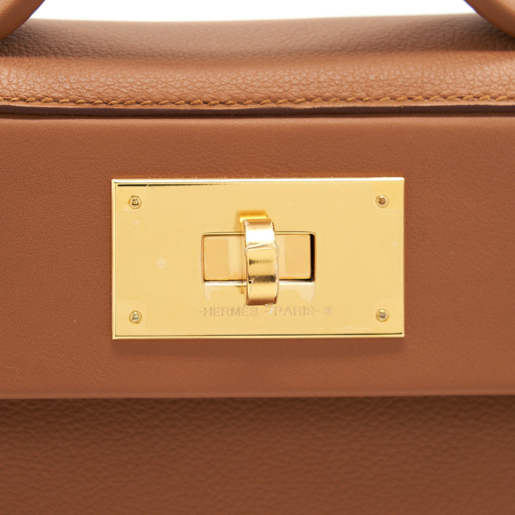 HERMES MINI 24/24 -21 BAG EVERCOLOUR AND SWIFT LEATHER GOLD GHW