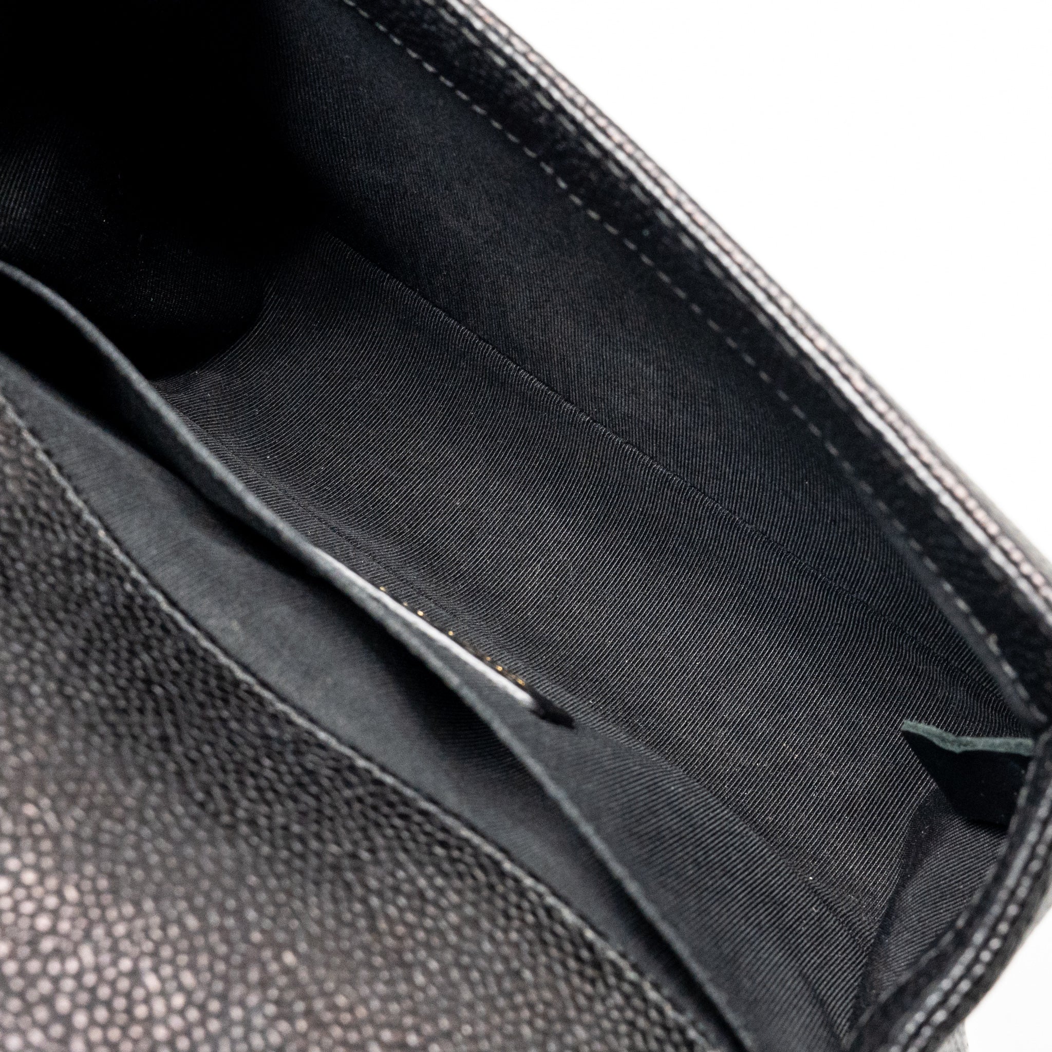 CHANEL SMALL BOY BAG GRAINED CALFSKIN BLACK GHW