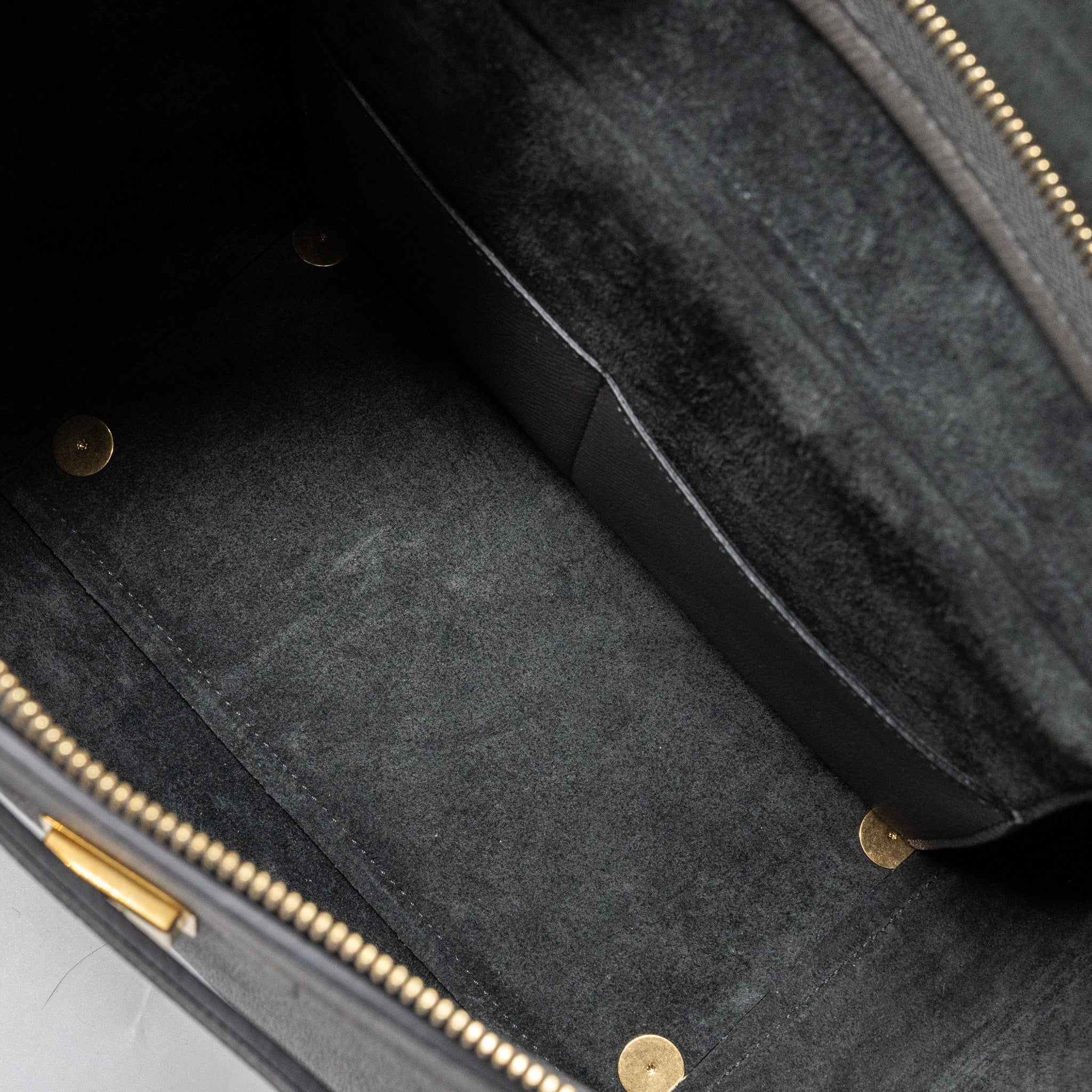 CELINE MINI BELT BAG GRAINED CALFSKIN DARK GREY GHW
