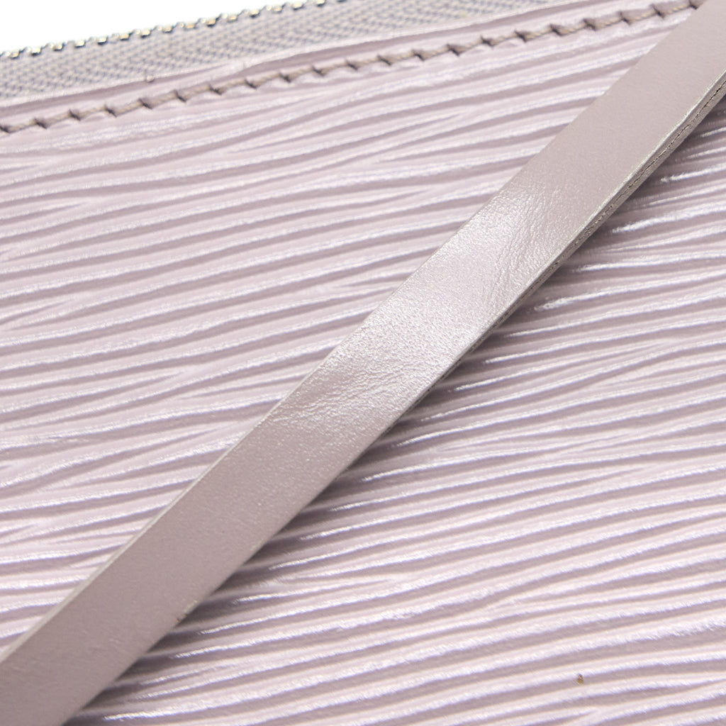 LOUIS VUITTON VINTAGE POCHETTE EPI LIGHT PURPLE BRUSHED SHW