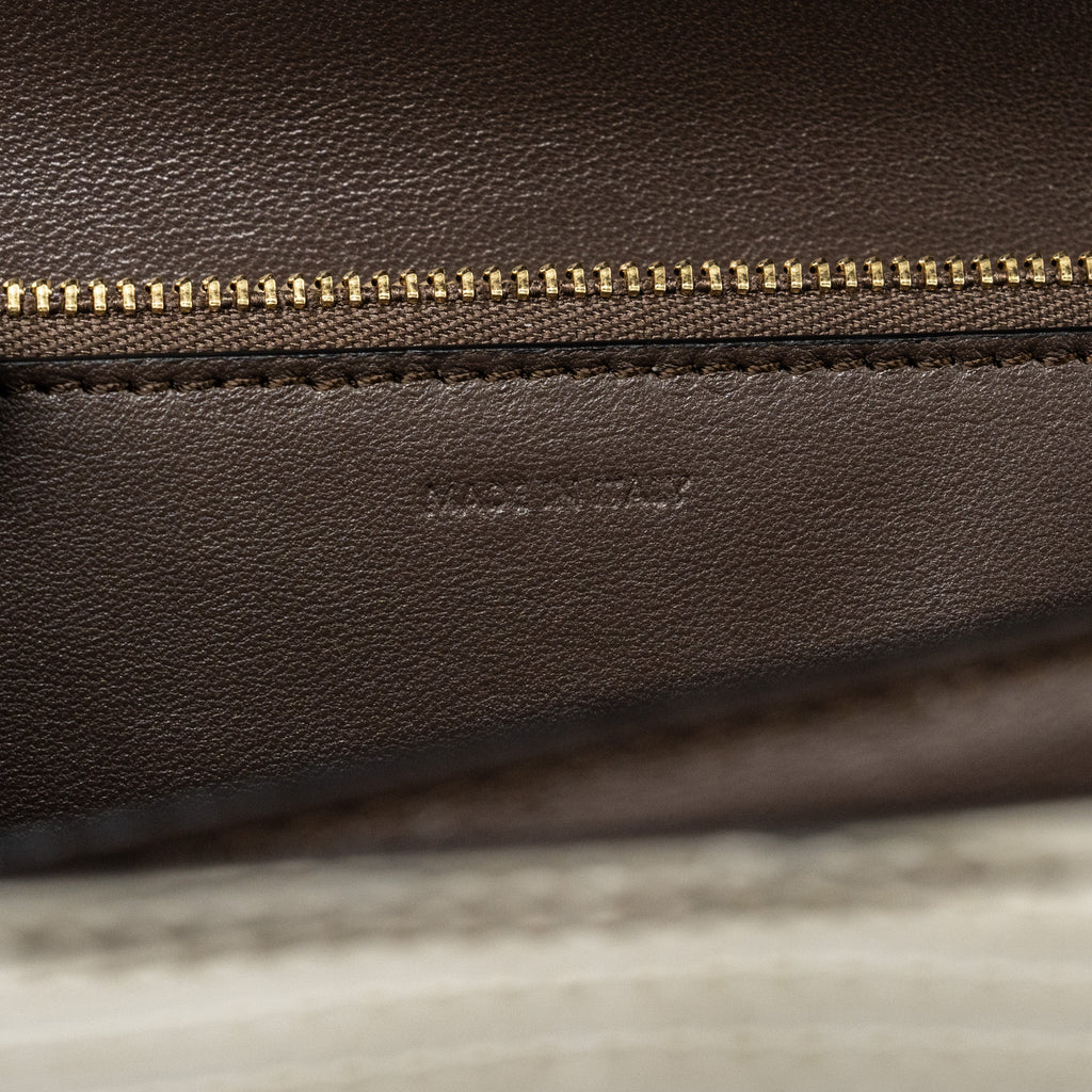CELINE MEDIUM BOX LIZARD NATURAL GHW
