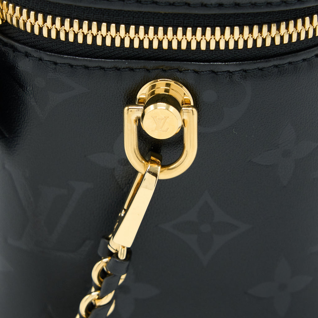LOUIS VUITTON VANITY PM MONOGRAM LAMBSKIN BLACK GHW