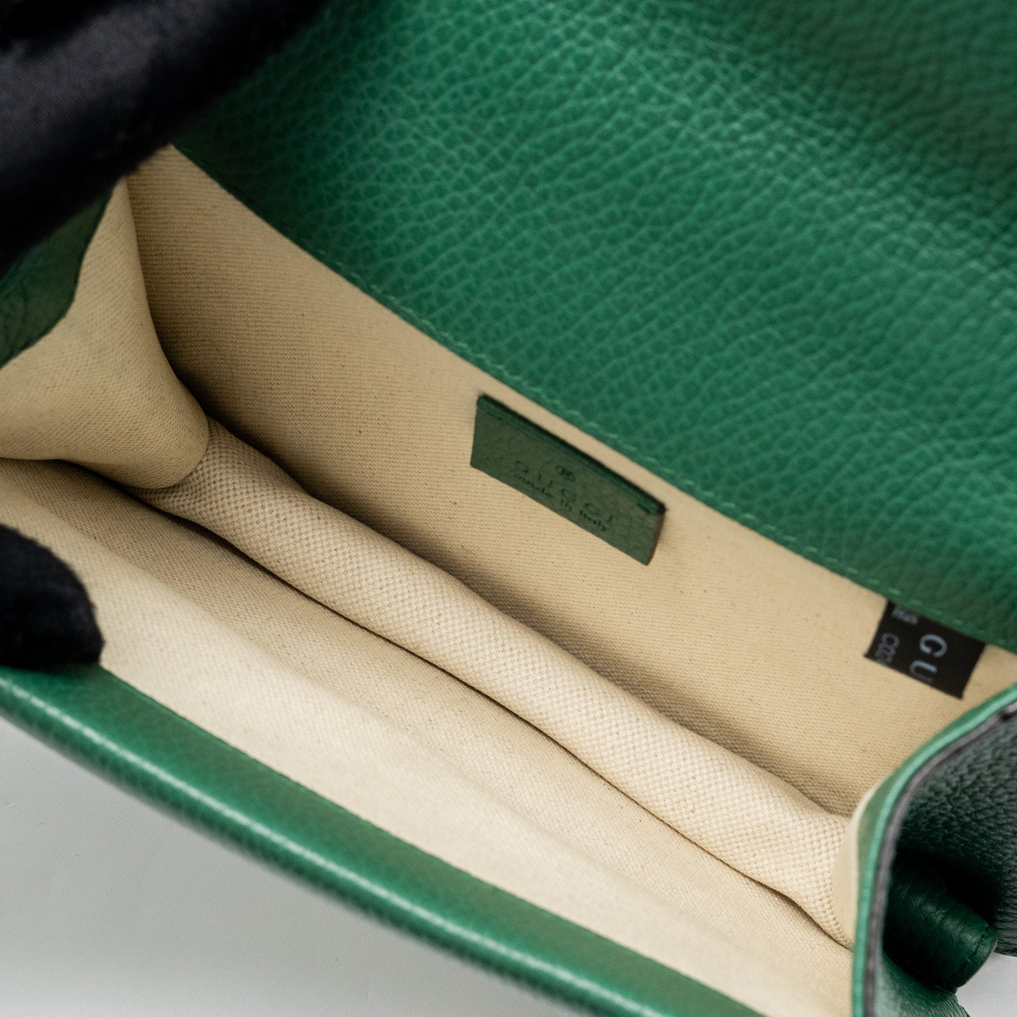 GUCCI DIONYSUS GG MINI BAG CALFSKIN GREEN SHW