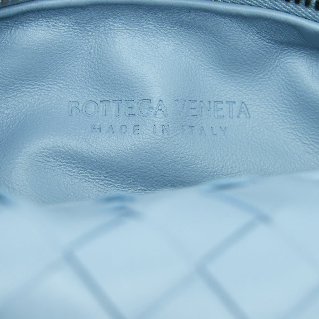 BOTTEGA VENETA MINI JODIE BAG LIGHT BLUE SHW