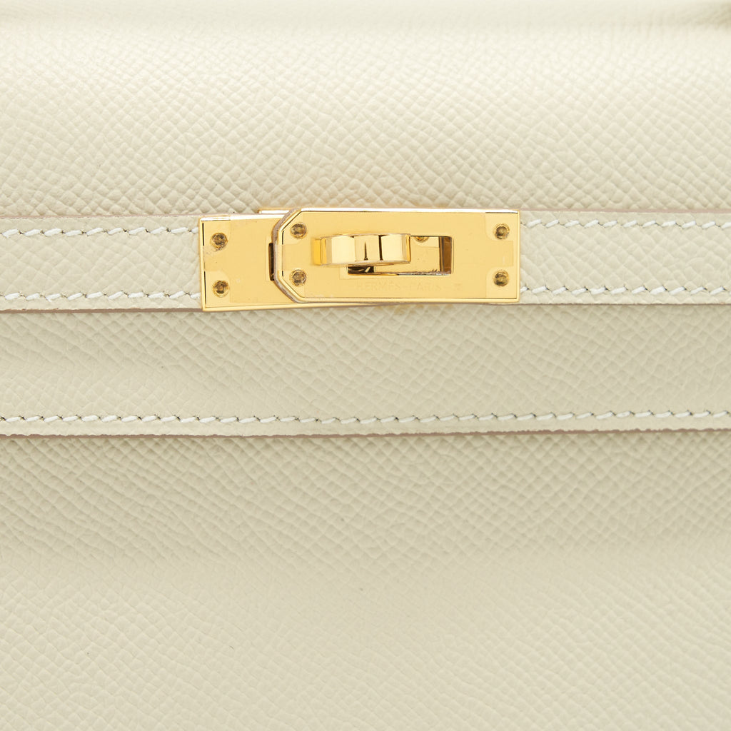 HERMES KELLY 25 EPSOM LEATHER 10 CRAIE GHW