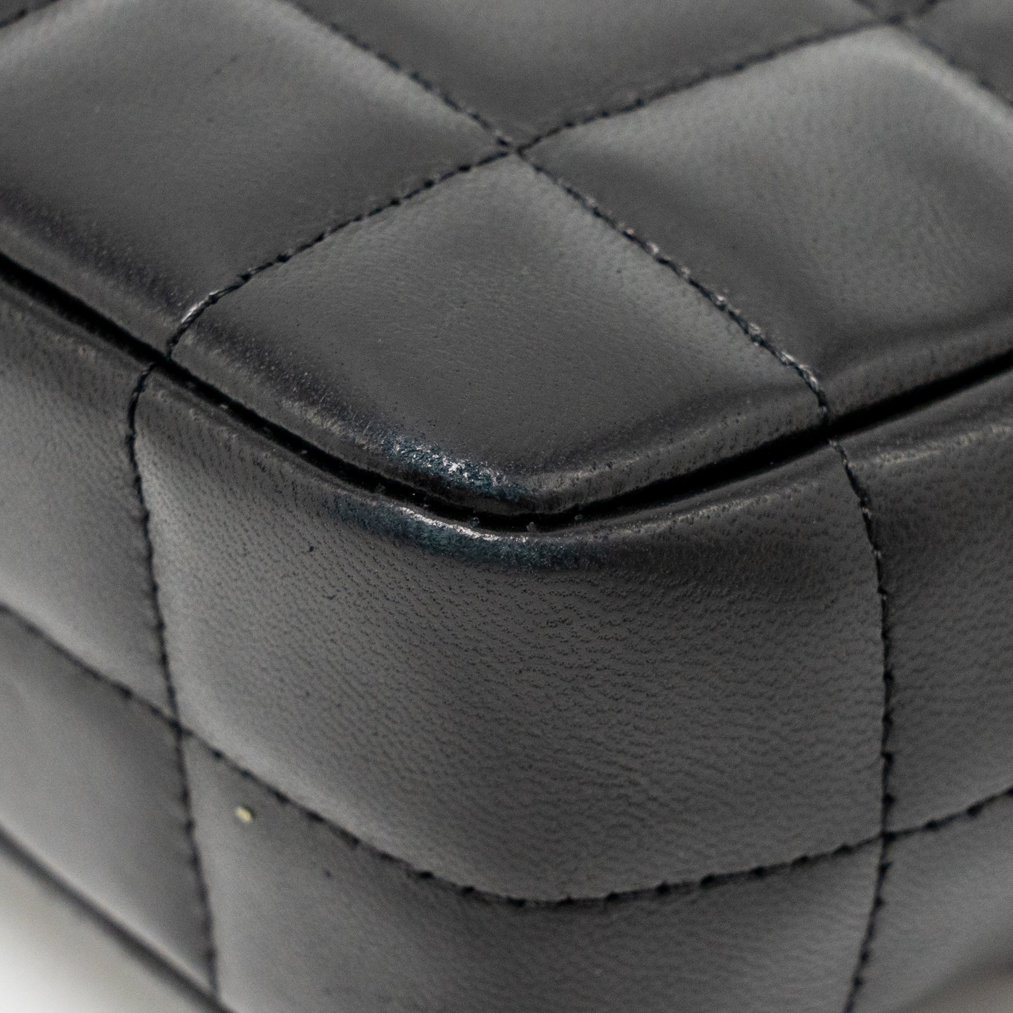 CHANEL CAMELLIA MINI FLAP SHOULDER BAG LAMBSKIN BLACK GHW