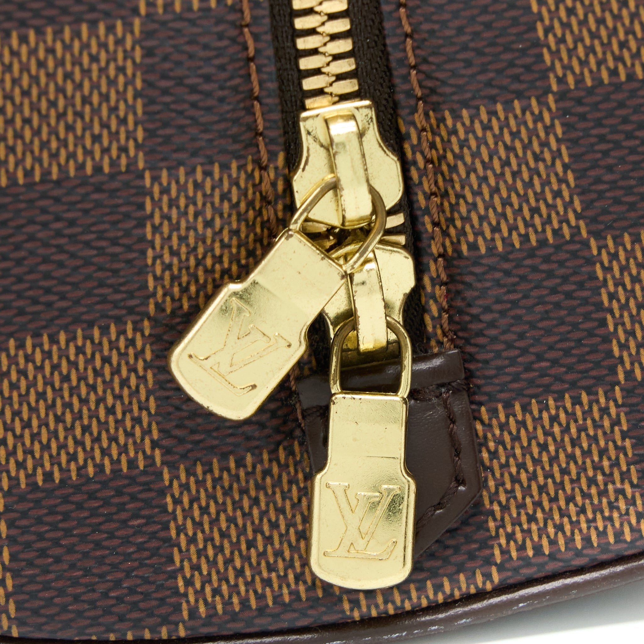 LOUIS VUITTON MINI RIBERA BAG DAMIER EBENE CANVAS GHW