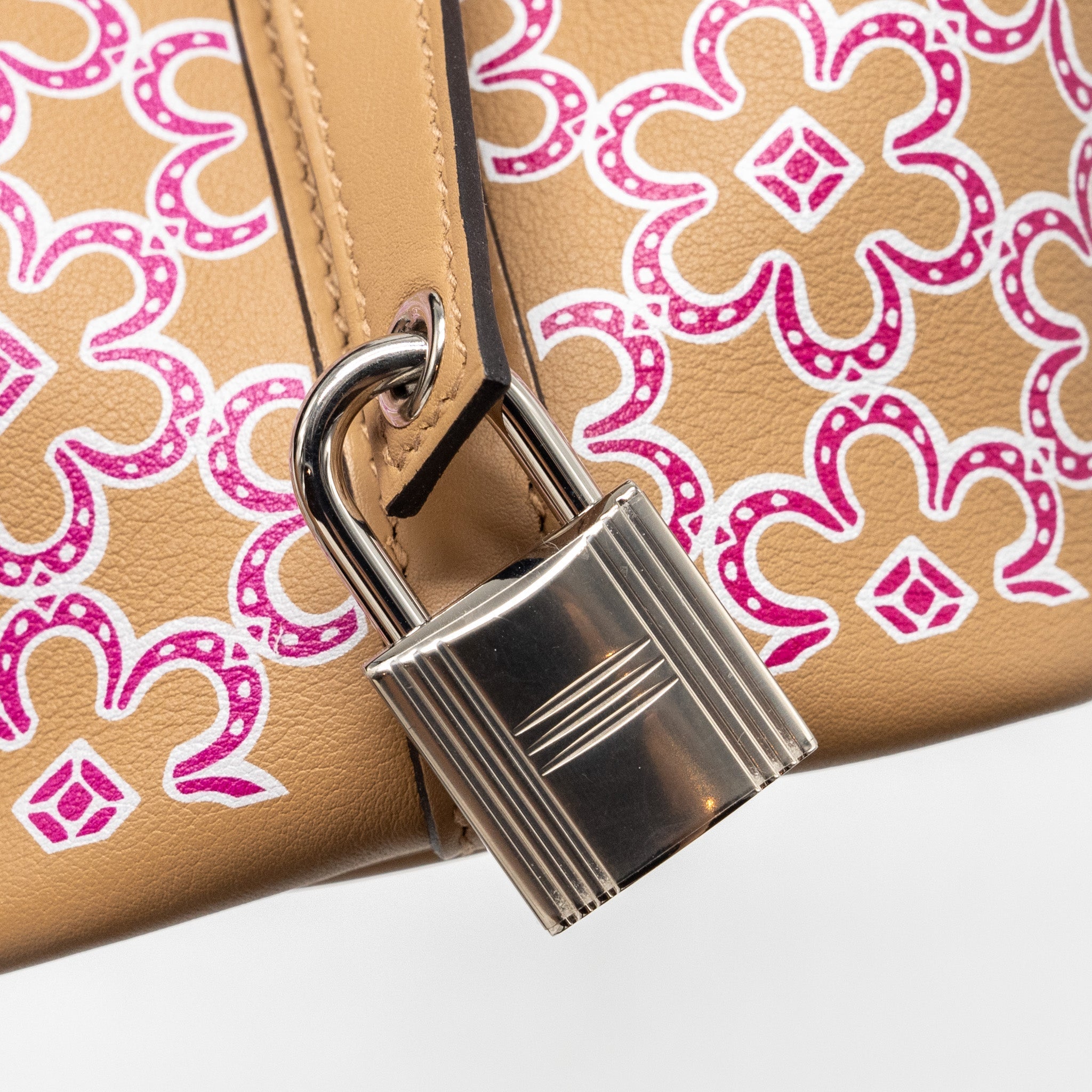 HERMES MICRO PICOTIN 14 LUCKY DAISY LOCK BAG SWIFT CHAI-ROSE-BLANC/ CHAI SHW