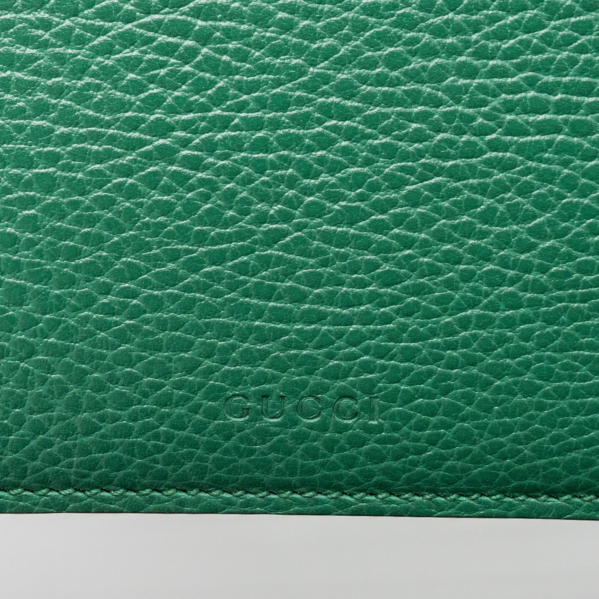 GUCCI DIONYSUS GG MINI BAG CALFSKIN GREEN SHW