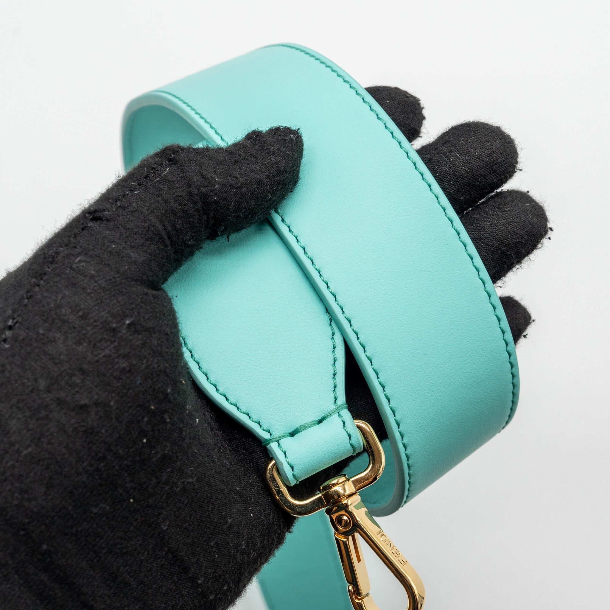 FENDI BAGUETTE BAG SEQUIN / LEATHER BLUE GHW